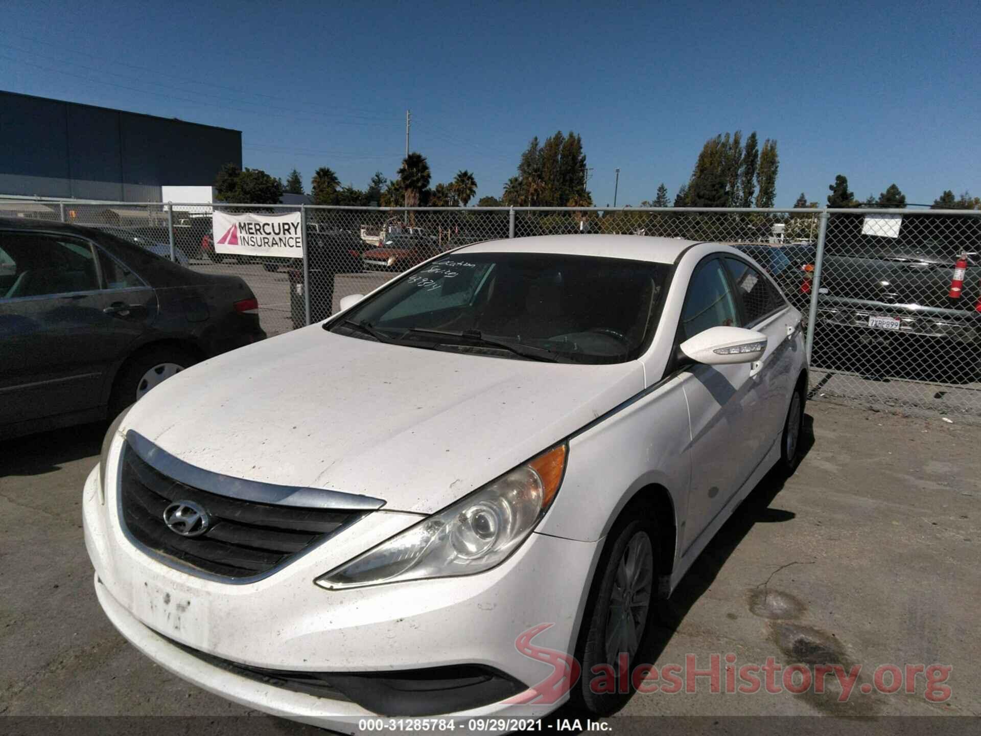 5NPEB4ACXEH876519 2014 HYUNDAI SONATA