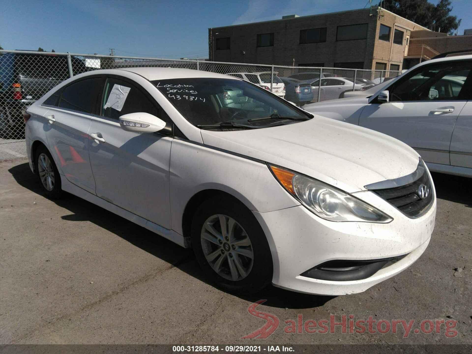 5NPEB4ACXEH876519 2014 HYUNDAI SONATA