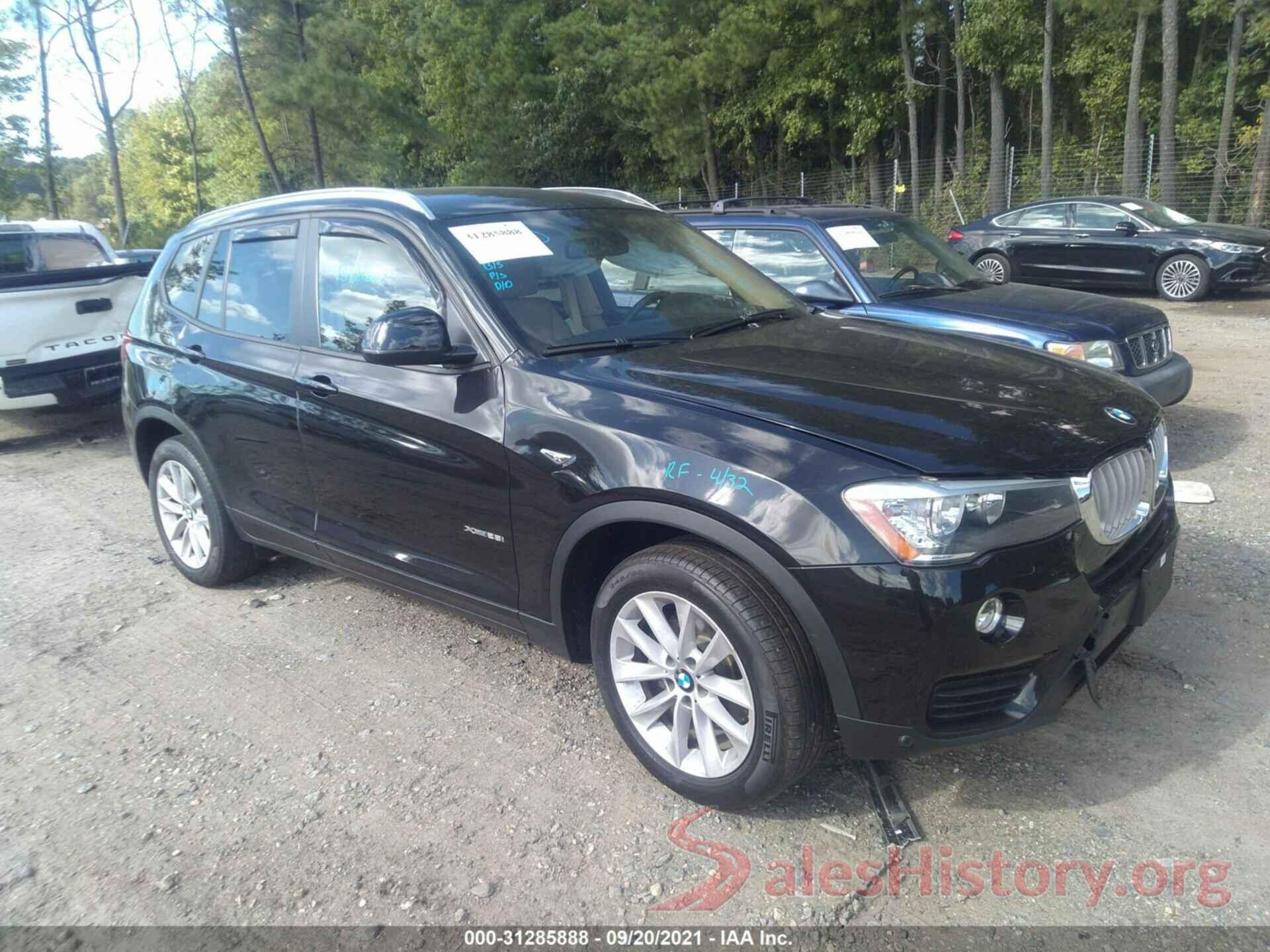 5UXWX9C55G0D66601 2016 BMW X3