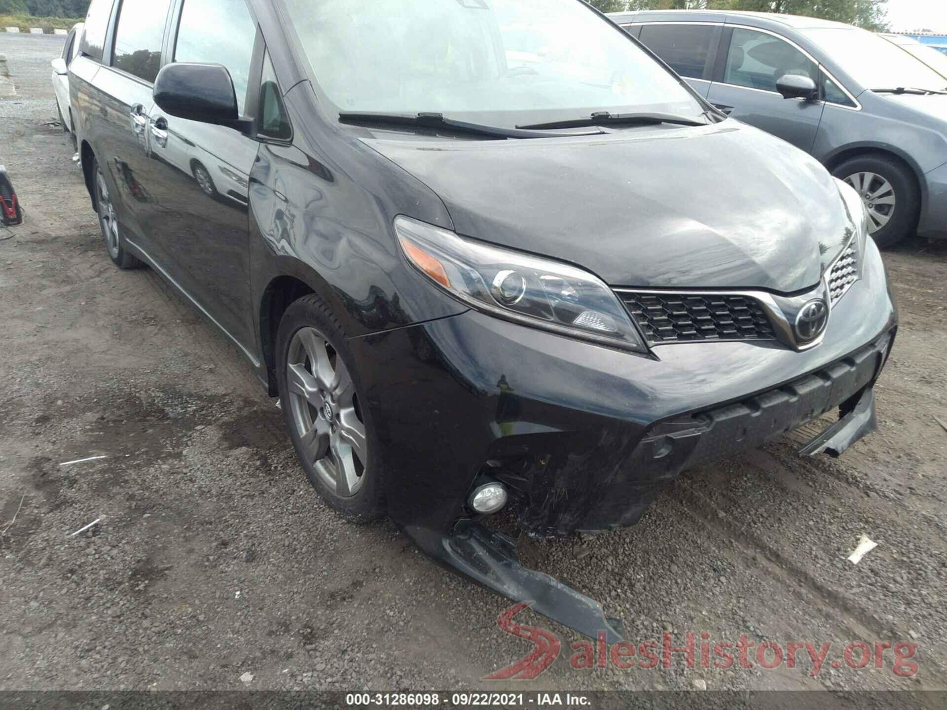 5TDXZ3DC7JS950090 2018 TOYOTA SIENNA