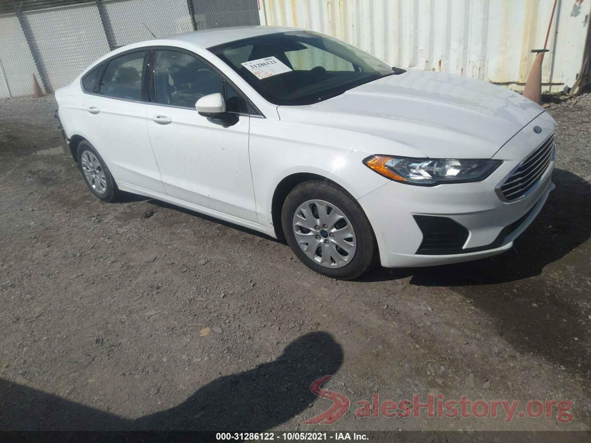 3FA6P0G79KR186168 2019 FORD FUSION