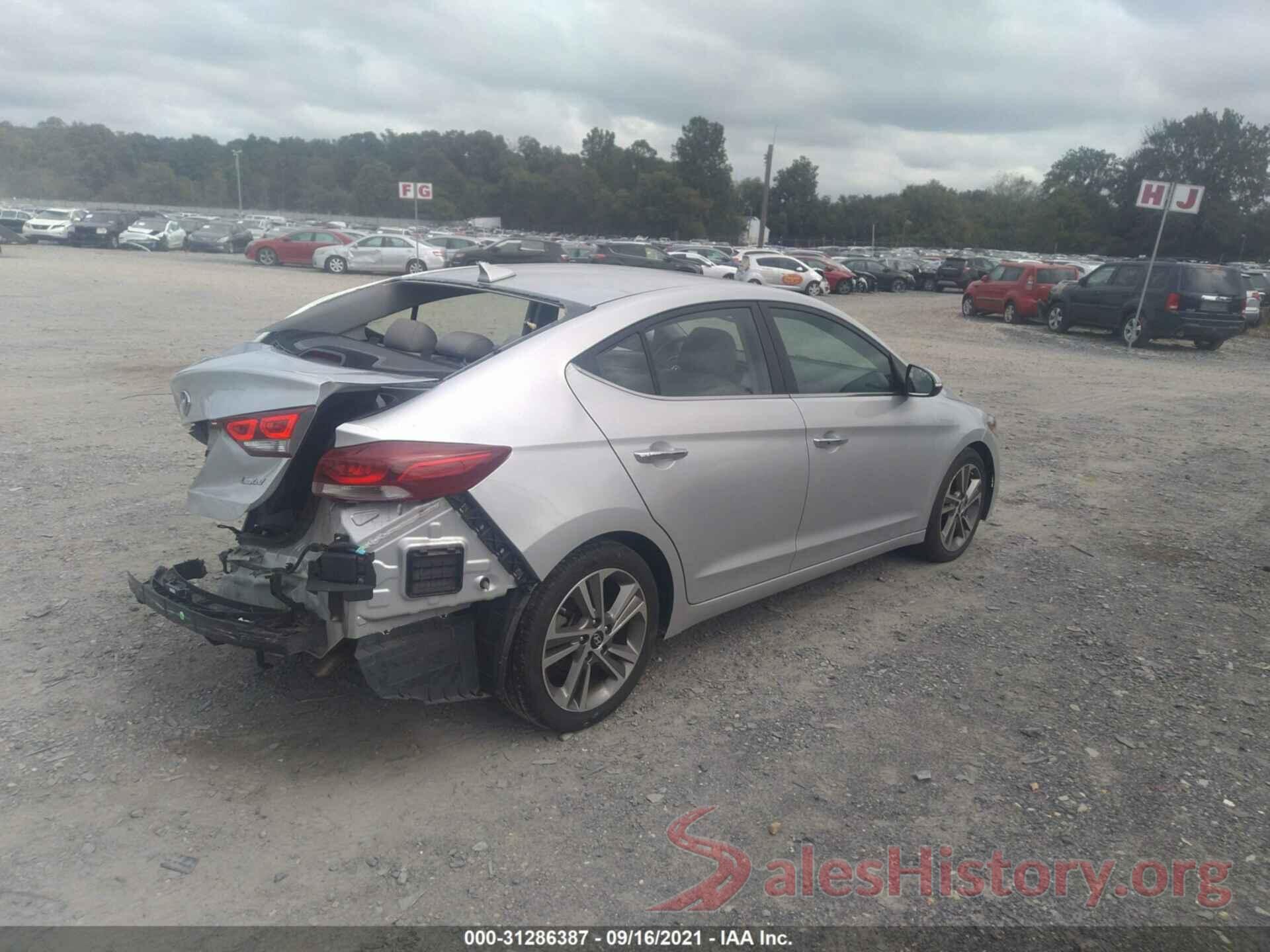 5NPD84LF8HH014390 2017 HYUNDAI ELANTRA