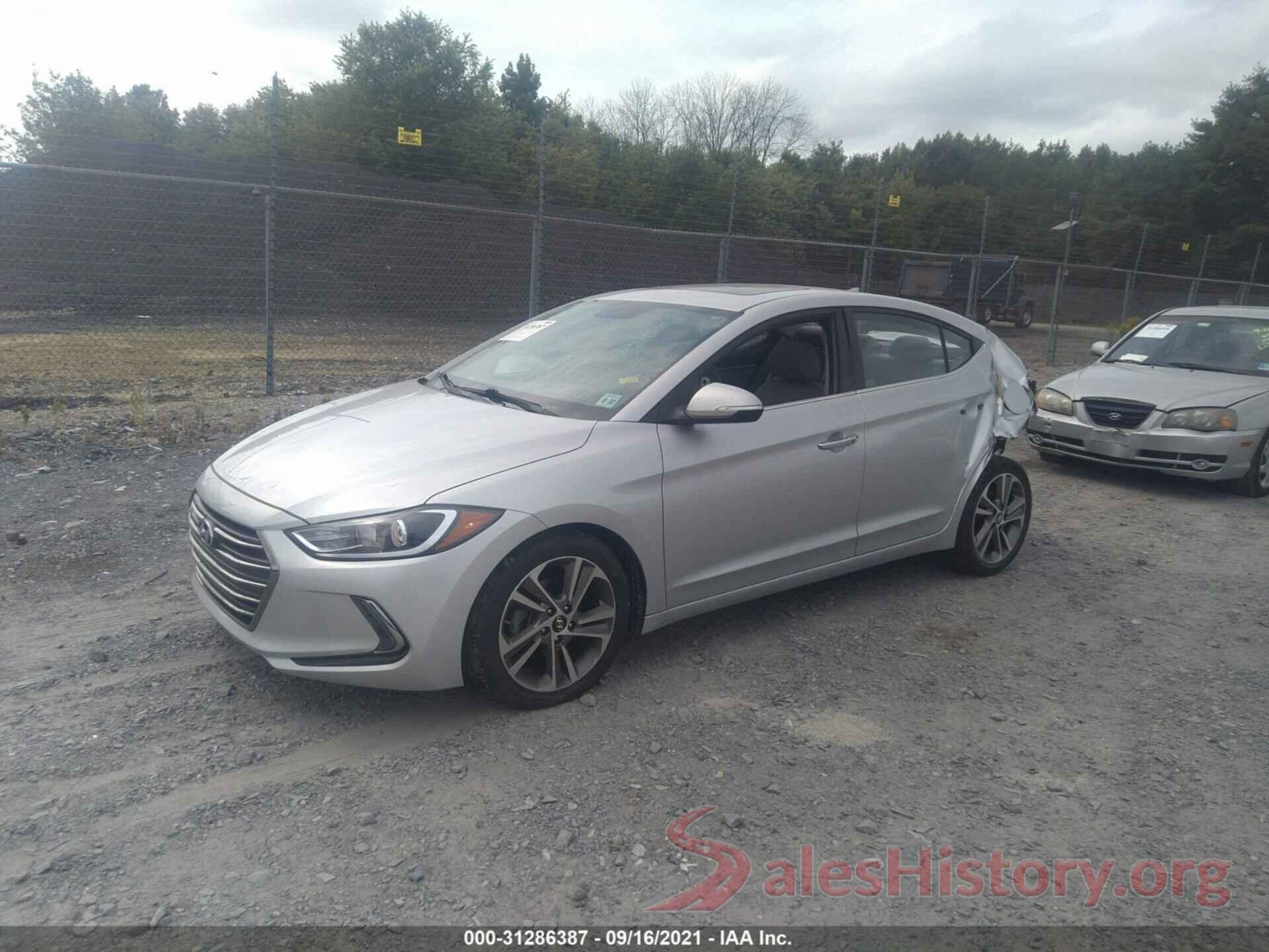 5NPD84LF8HH014390 2017 HYUNDAI ELANTRA