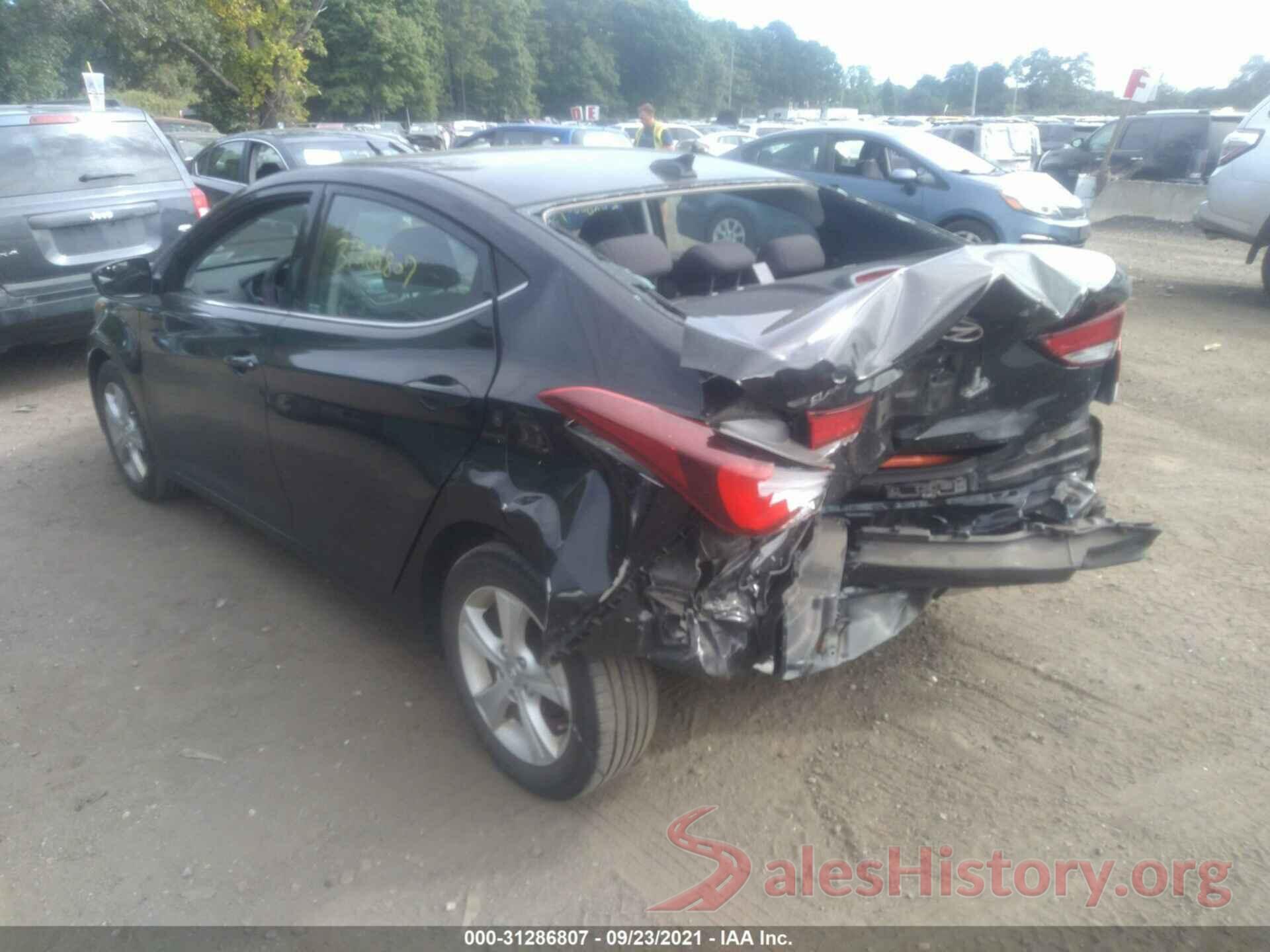 KMHDH4AE0GU592994 2016 HYUNDAI ELANTRA