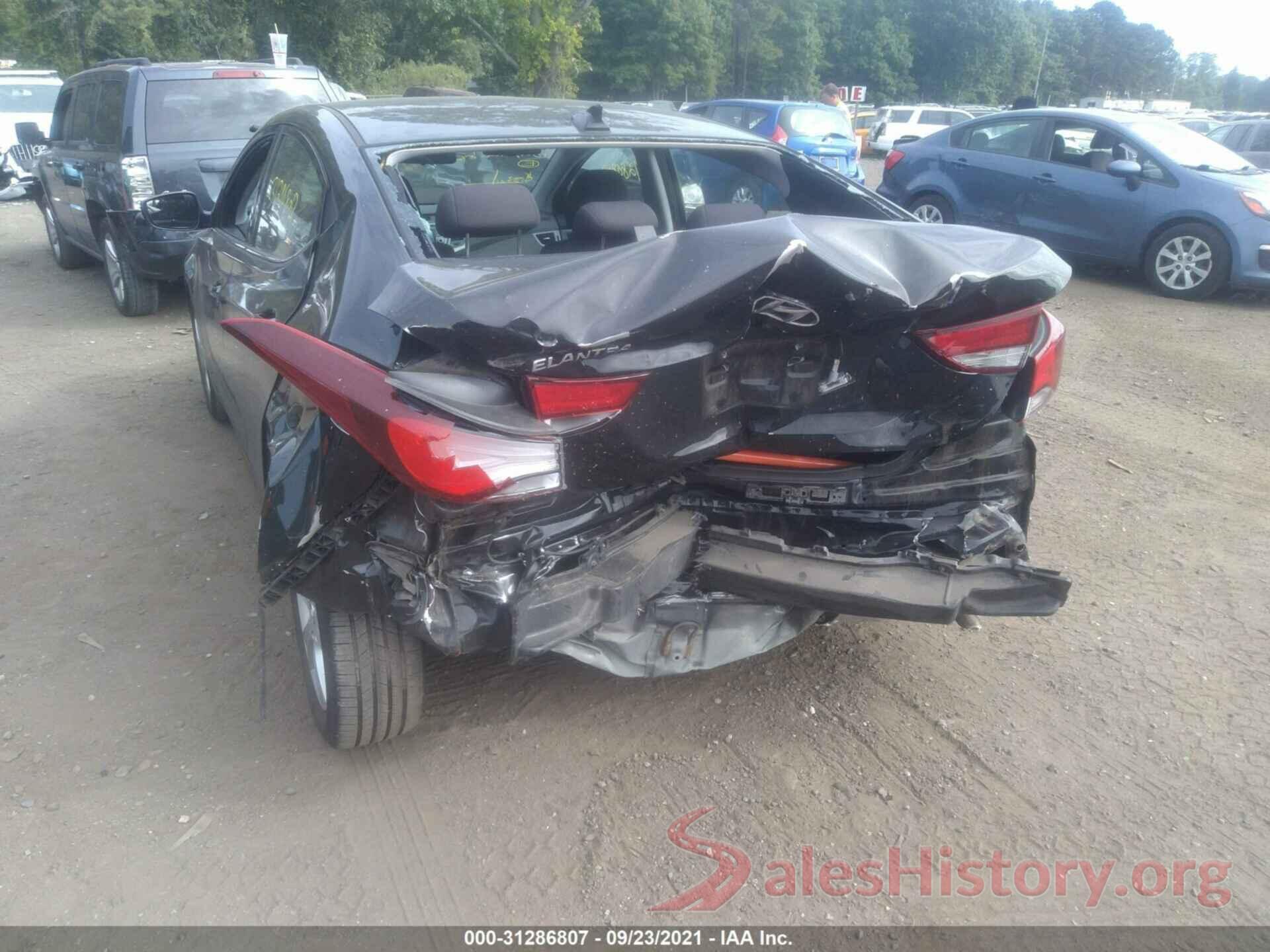 KMHDH4AE0GU592994 2016 HYUNDAI ELANTRA