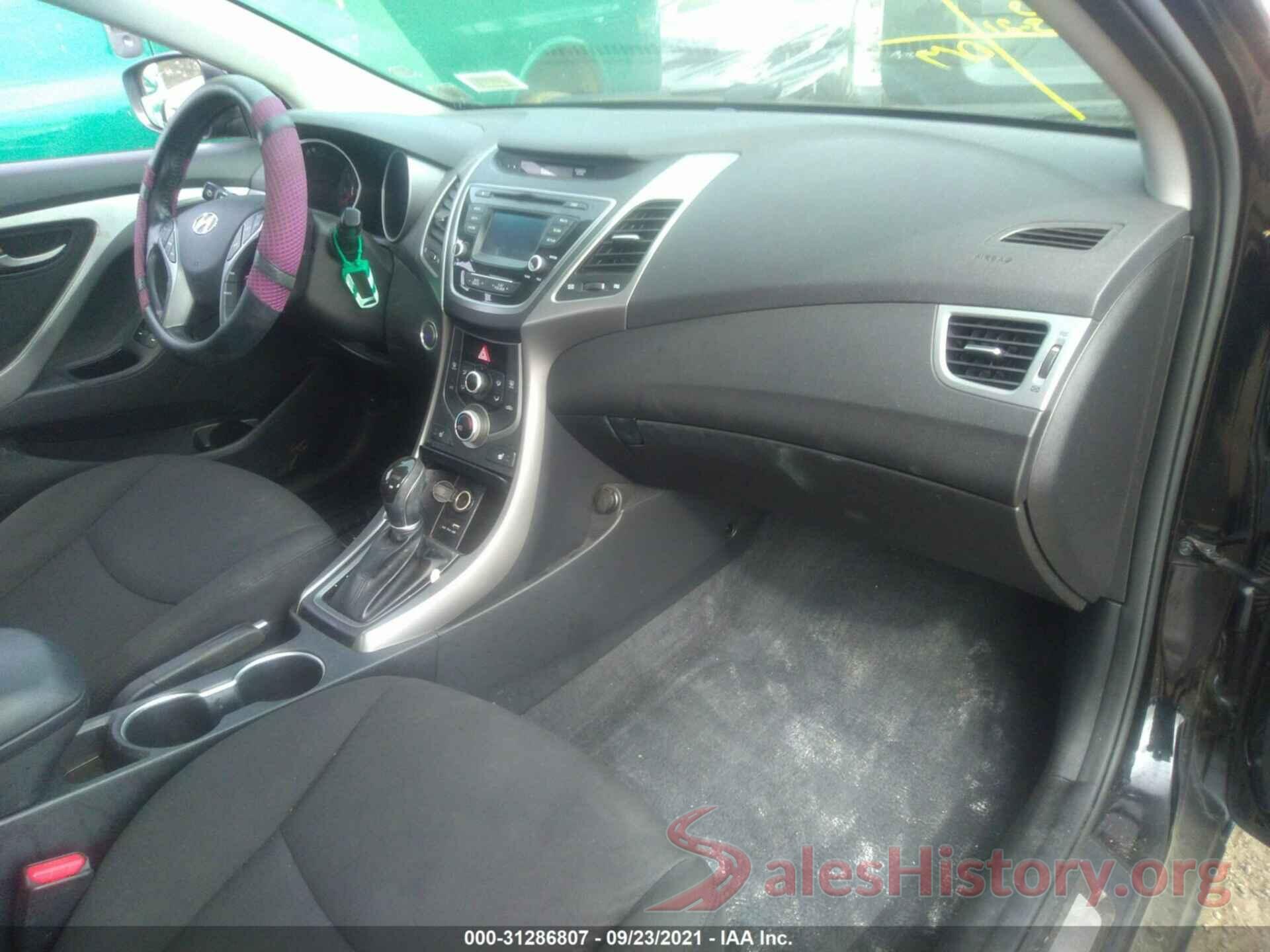 KMHDH4AE0GU592994 2016 HYUNDAI ELANTRA