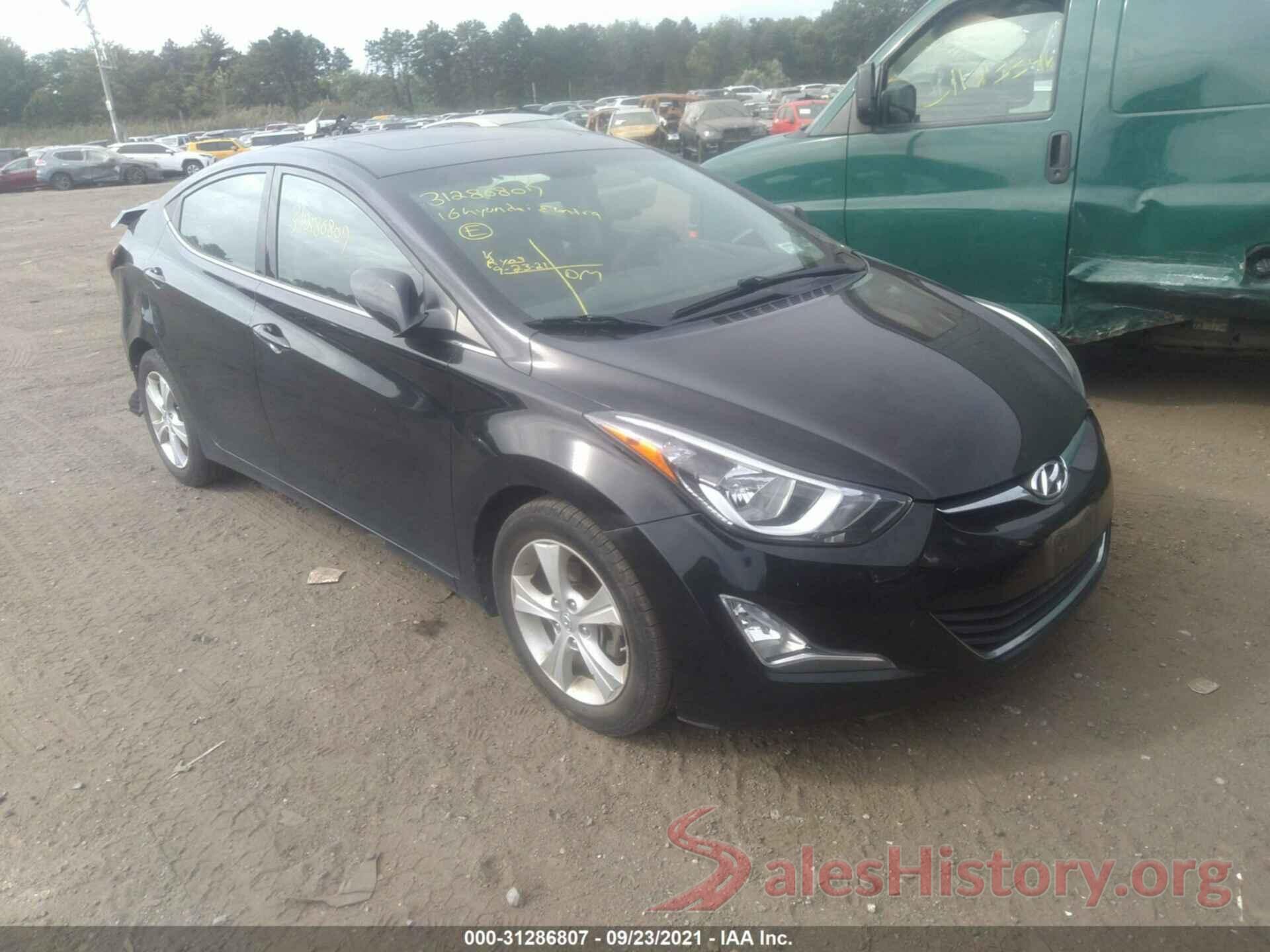 KMHDH4AE0GU592994 2016 HYUNDAI ELANTRA