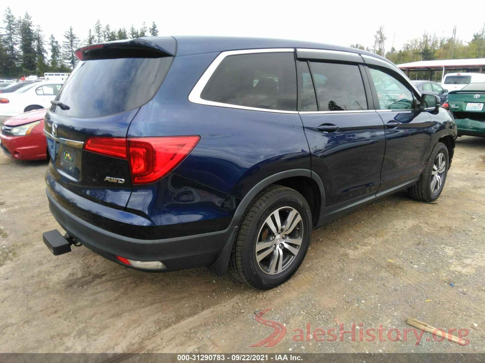 5FNYF6H56GB011147 2016 HONDA PILOT