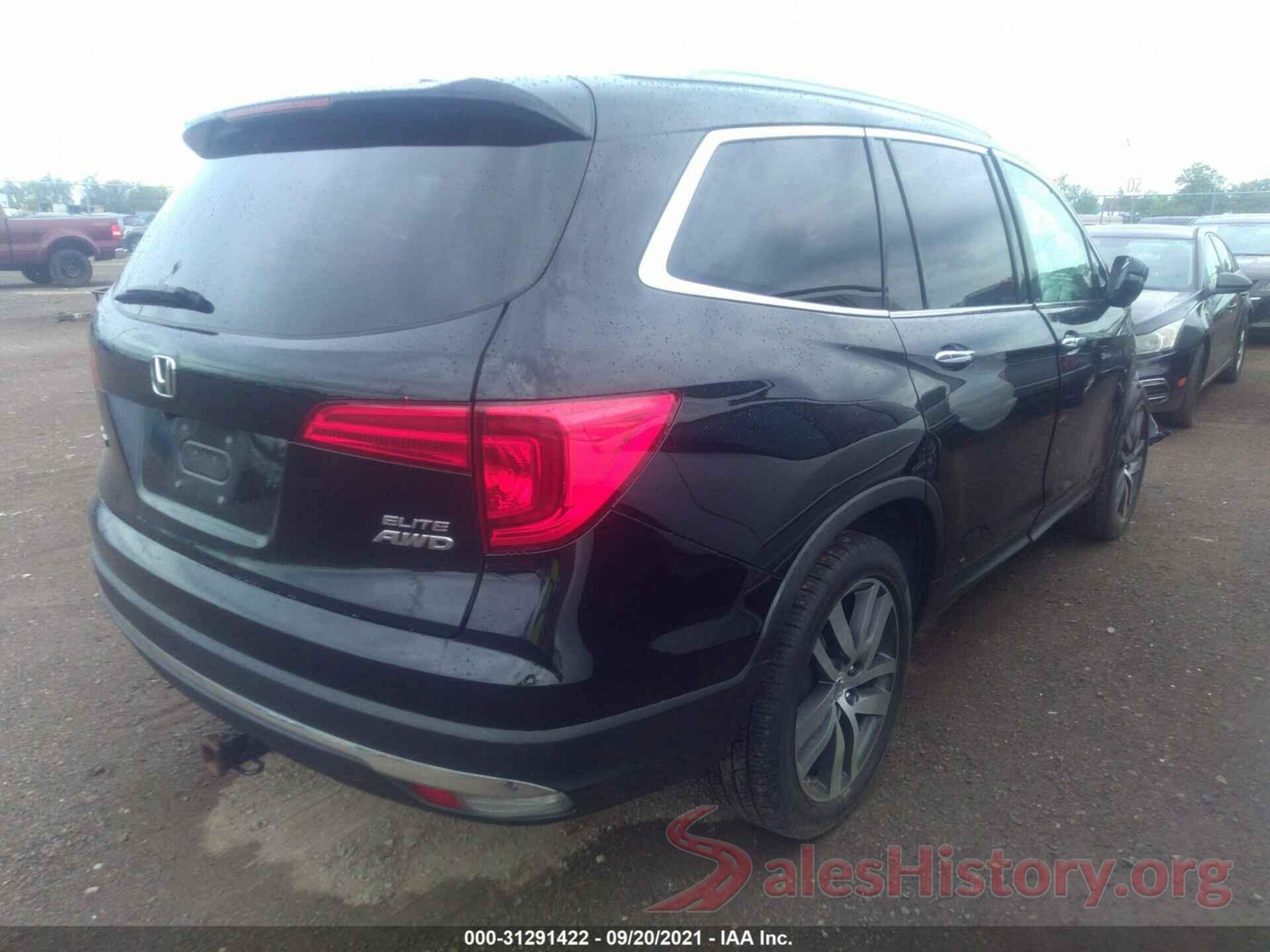 5FNYF6H09GB026682 2016 HONDA PILOT