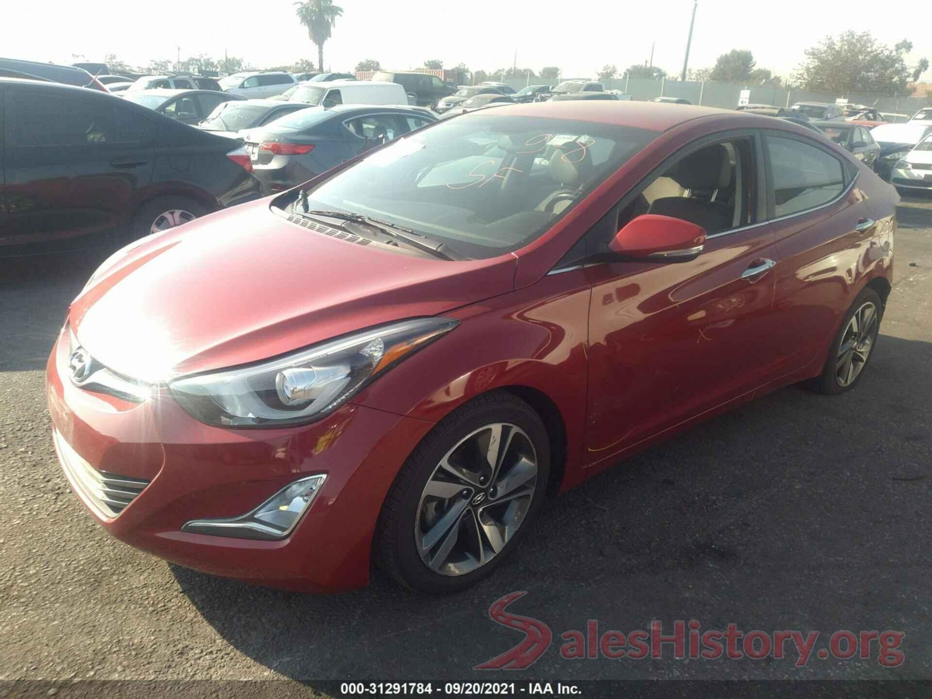 KMHDH4AE4GU593405 2016 HYUNDAI ELANTRA