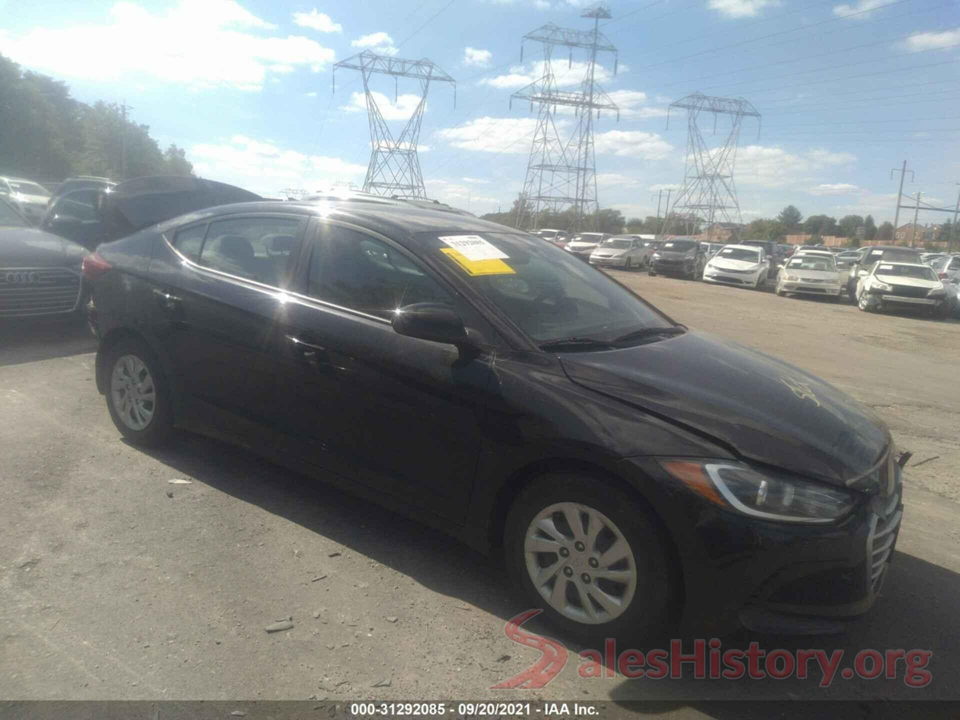 KMHD74LF6HU214124 2017 HYUNDAI ELANTRA