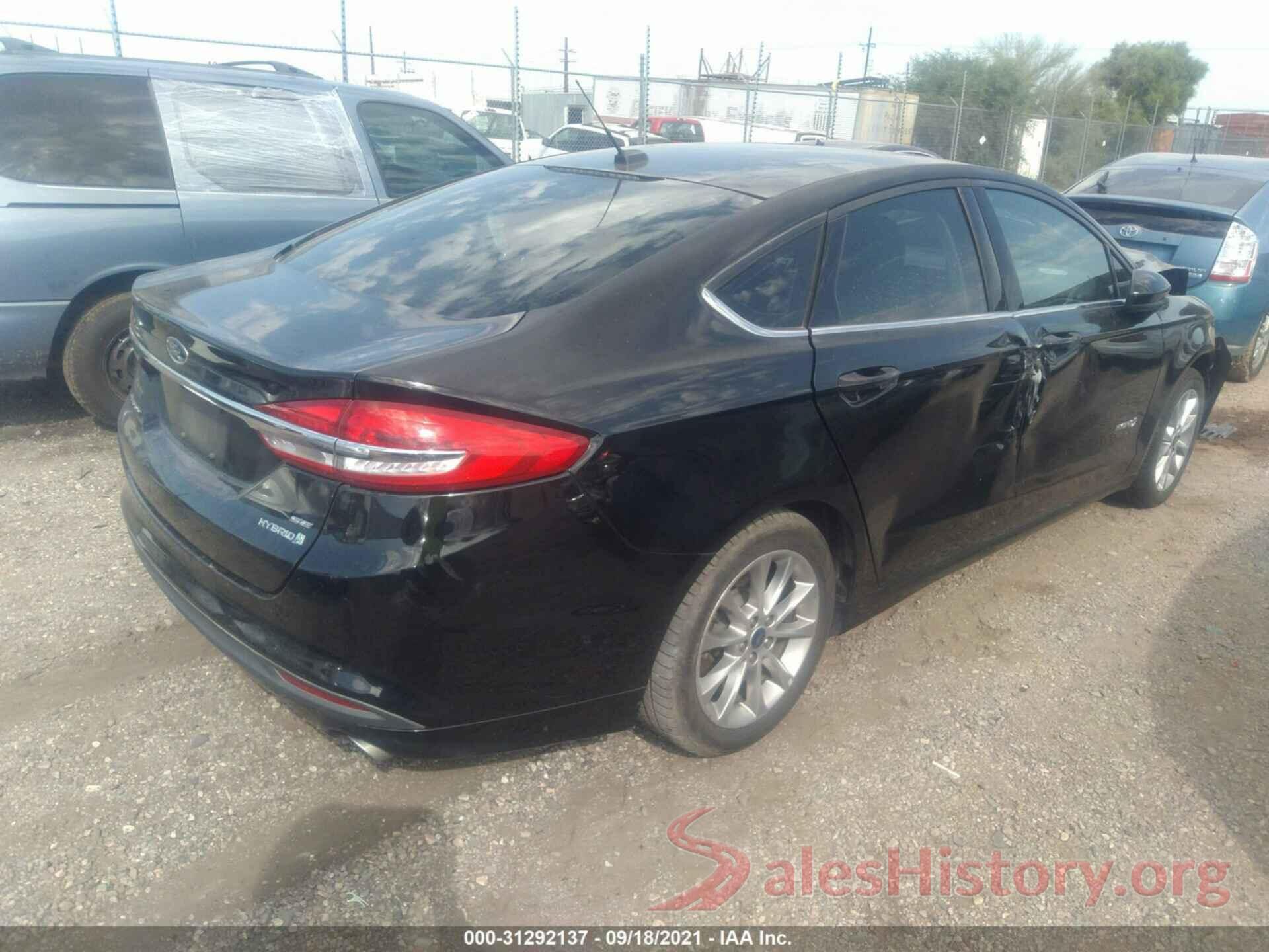 3FA6P0LU8HR190720 2017 FORD FUSION