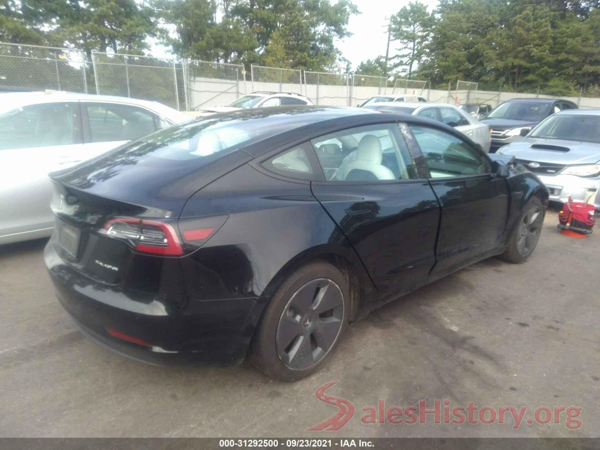 5YJ3E1EB6MF858482 2021 TESLA MODEL 3