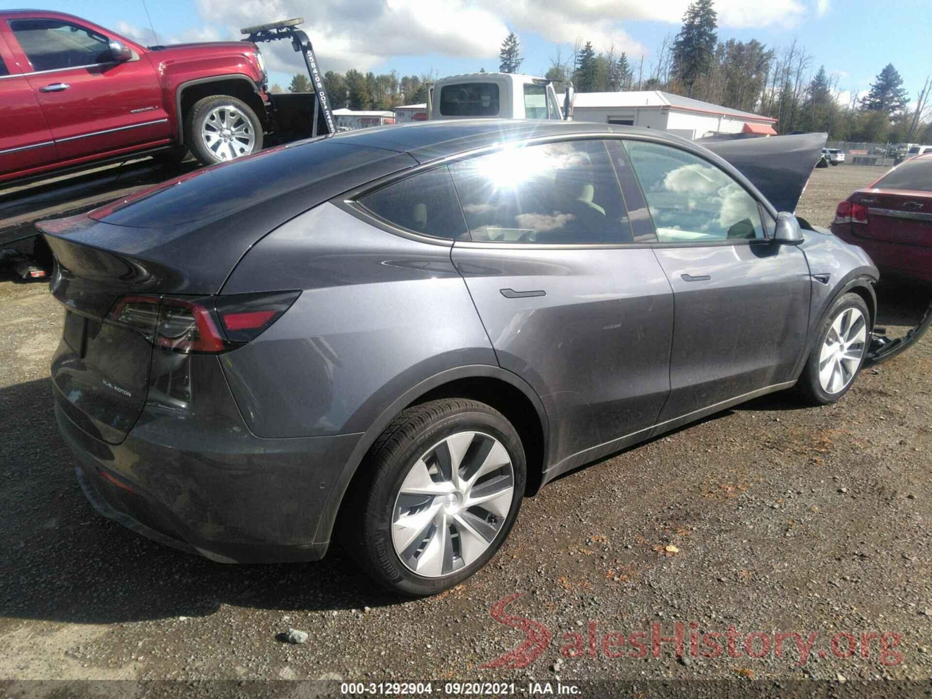 5YJYGDEE2MF212609 2021 TESLA MODEL Y