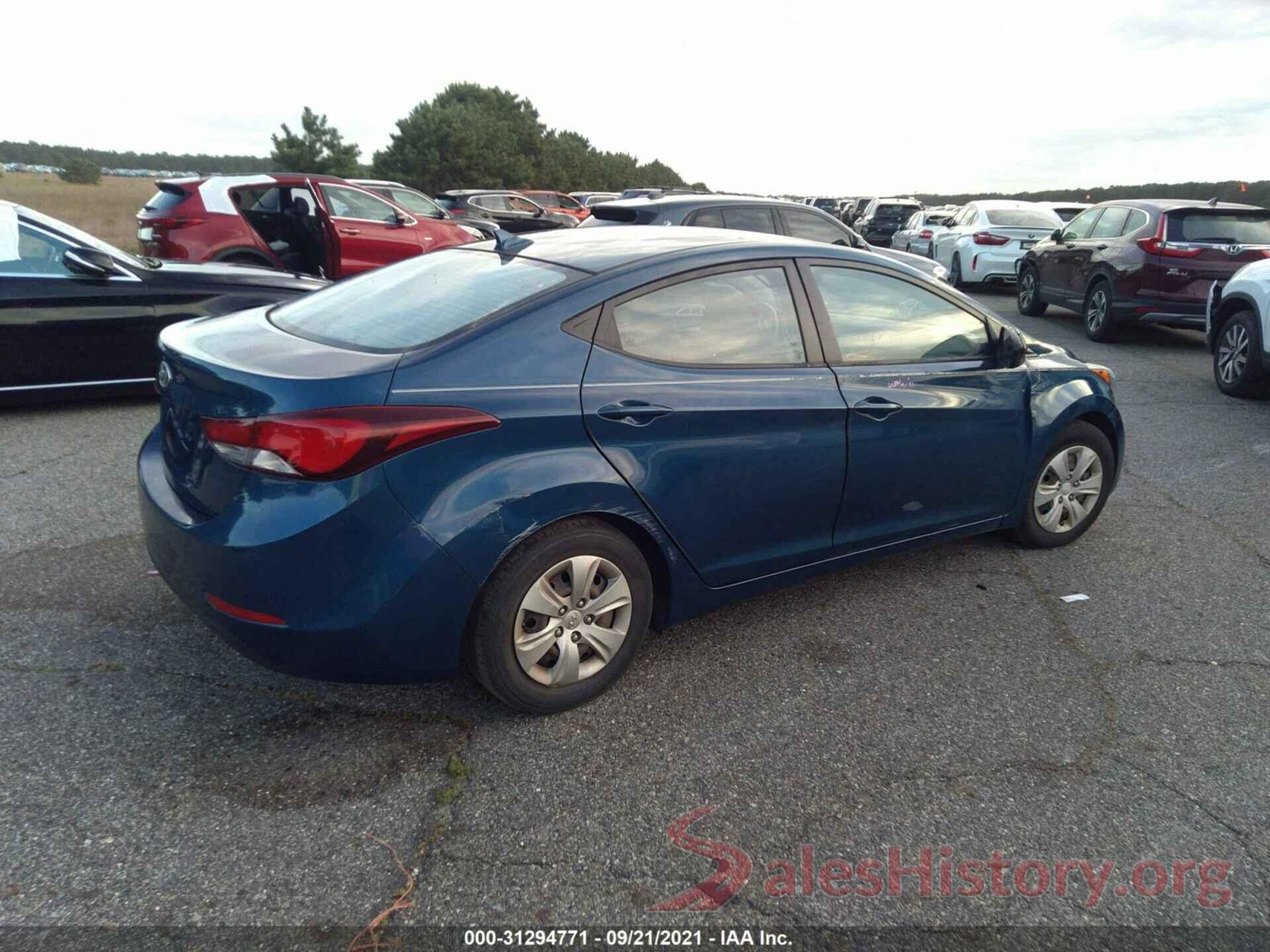 KMHDH4AE5GU517563 2016 HYUNDAI ELANTRA