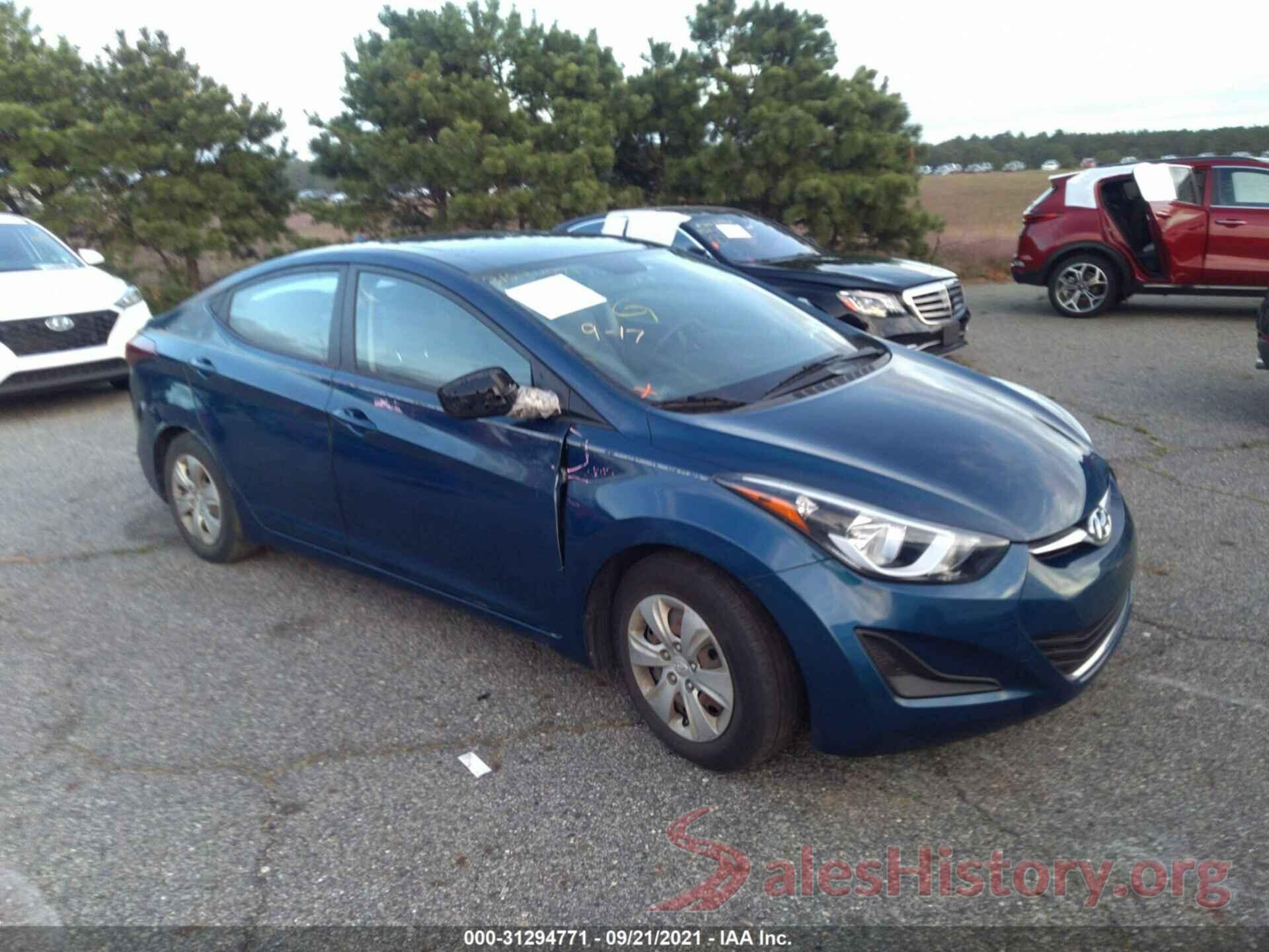 KMHDH4AE5GU517563 2016 HYUNDAI ELANTRA