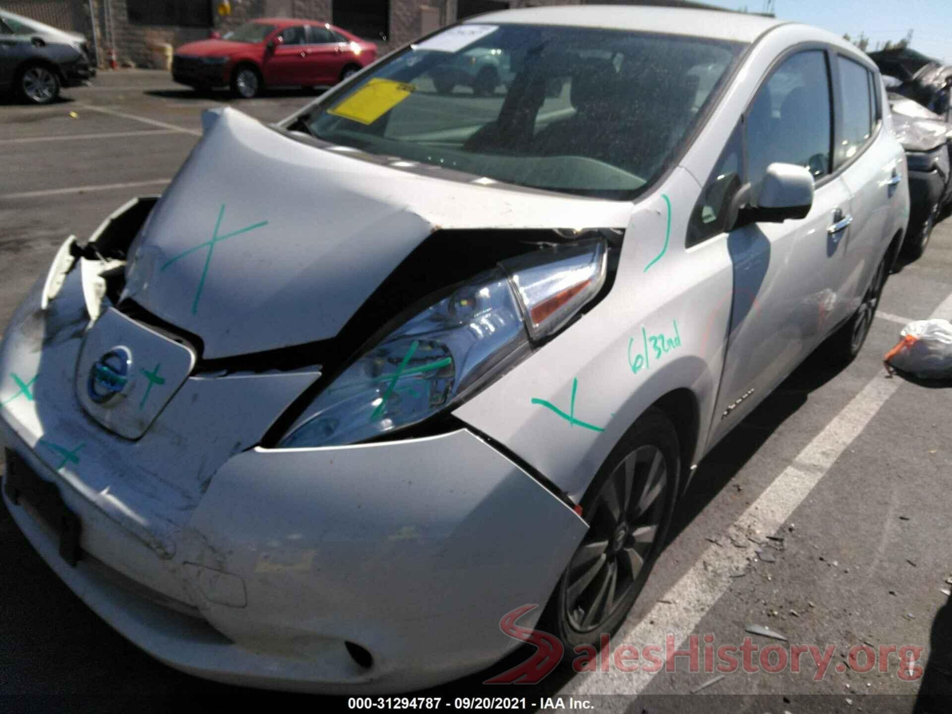 1N4BZ0CP8GC300665 2016 NISSAN LEAF