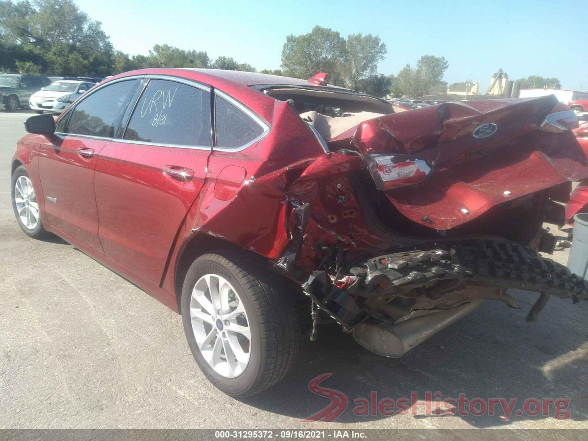 3FA6P0MU8KR259136 2019 FORD FUSION HYBRID