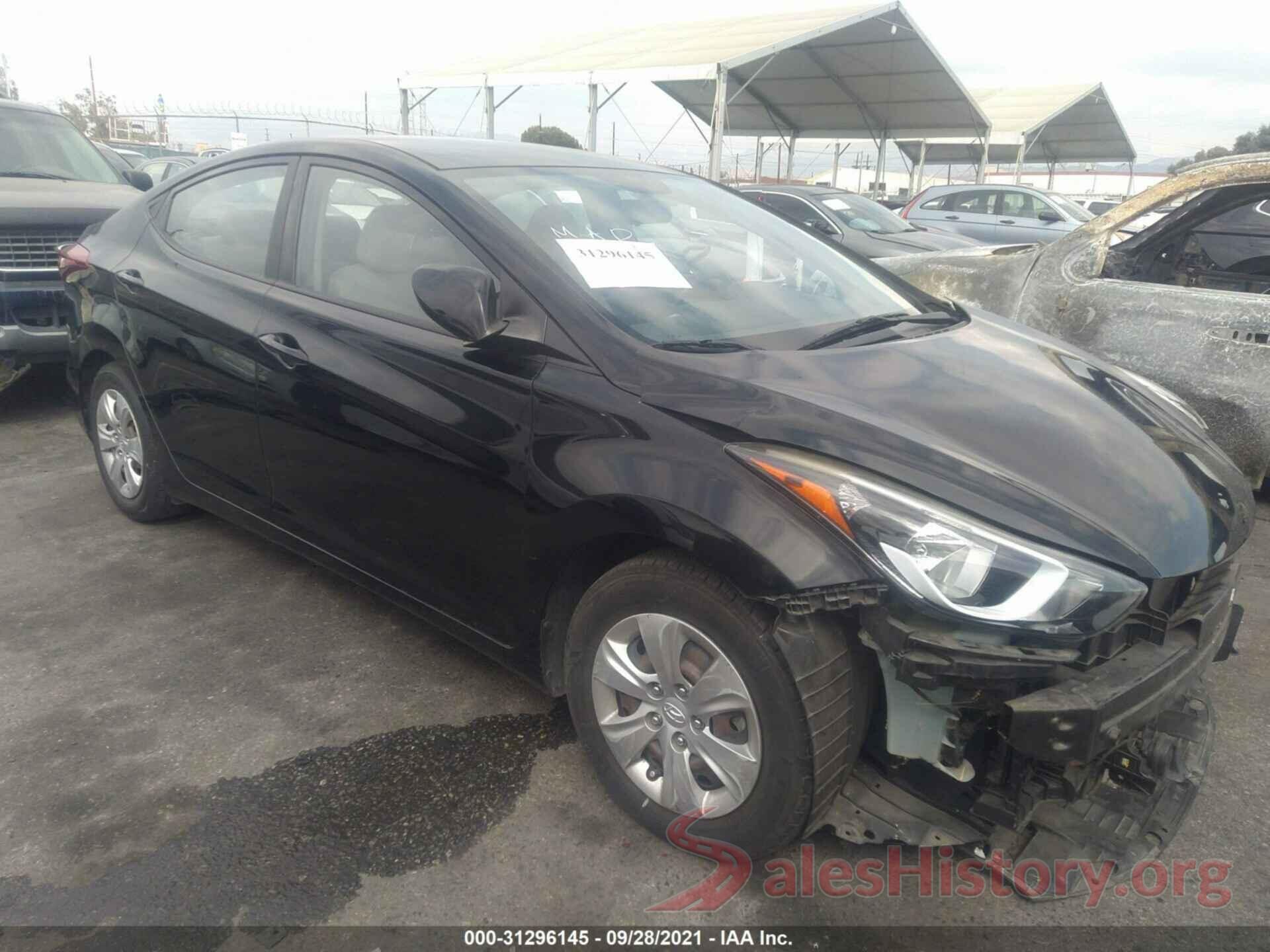 KMHDH4AE1GU646089 2016 HYUNDAI ELANTRA