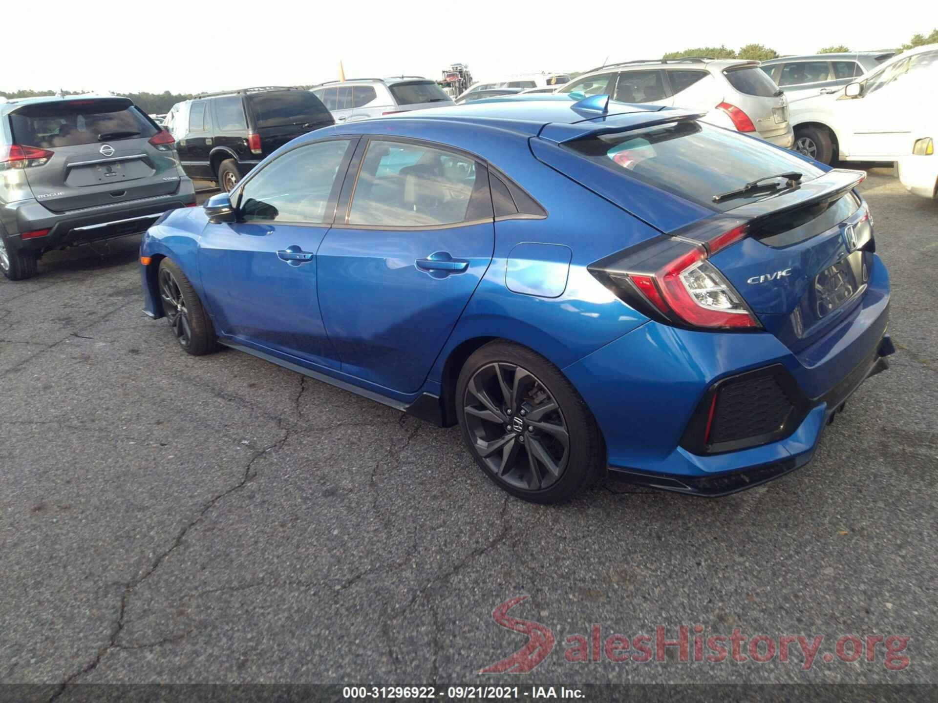 SHHFK7H91JU401591 2018 HONDA CIVIC HATCHBACK