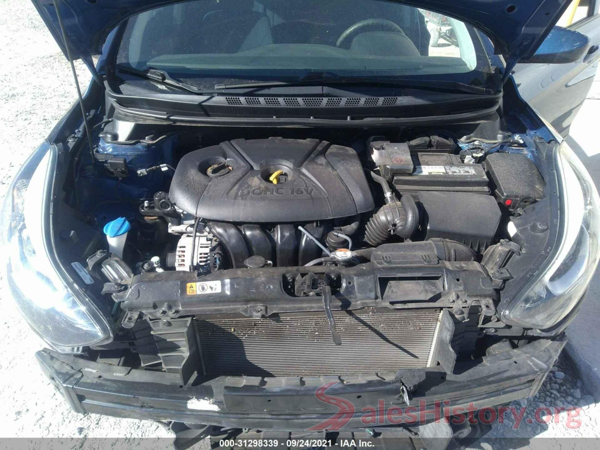 5NPDH4AE5GH727840 2016 HYUNDAI ELANTRA