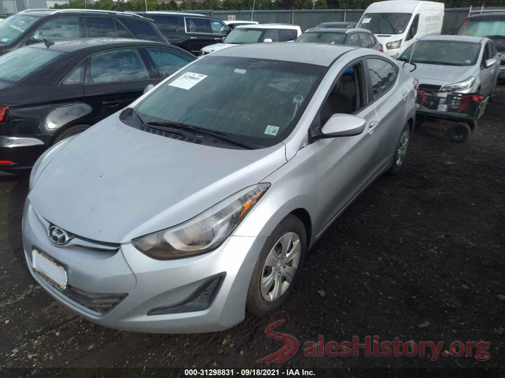 5NPDH4AE1GH787260 2016 HYUNDAI ELANTRA