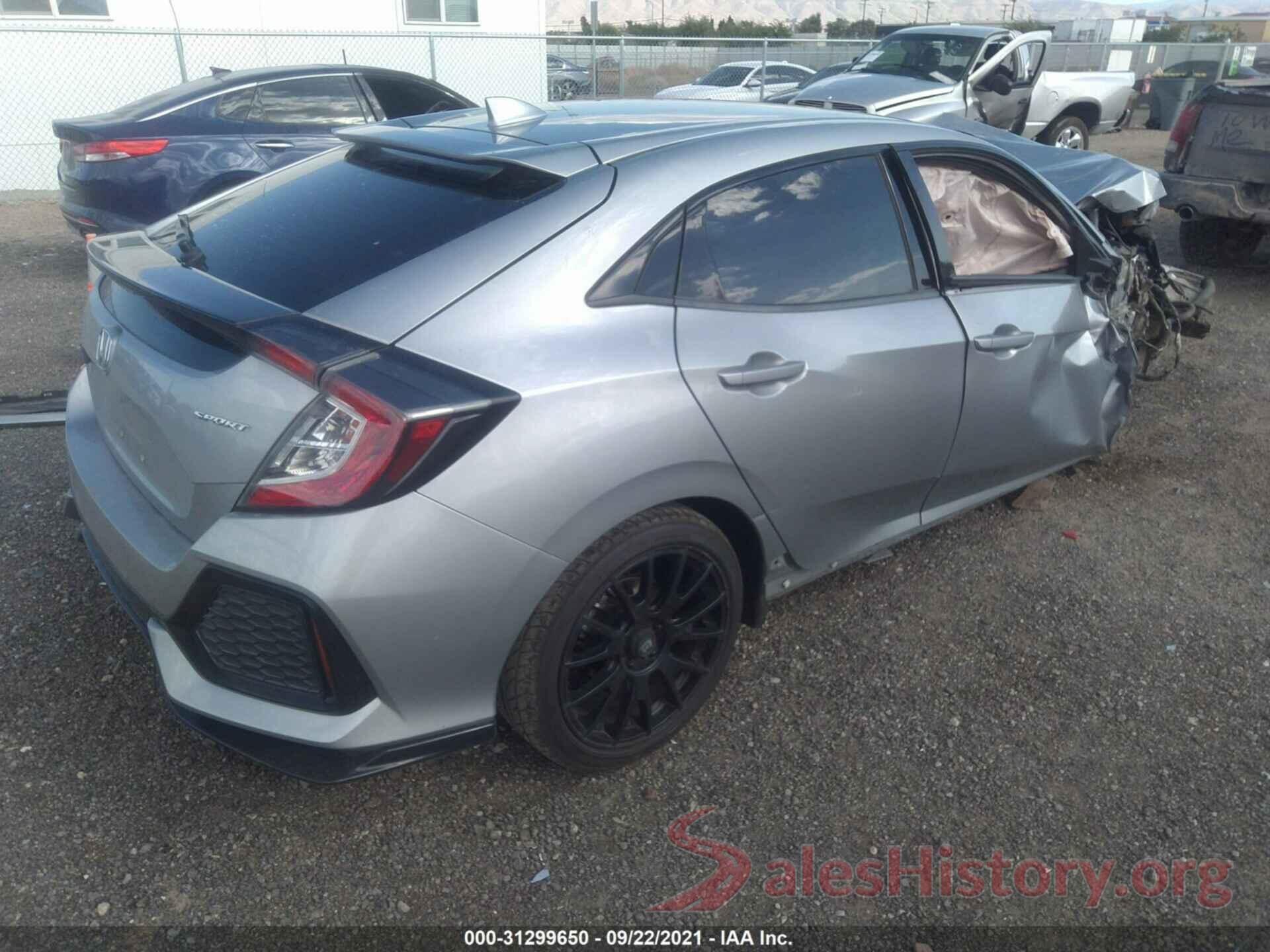 SHHFK7G45HU217643 2017 HONDA CIVIC HATCHBACK