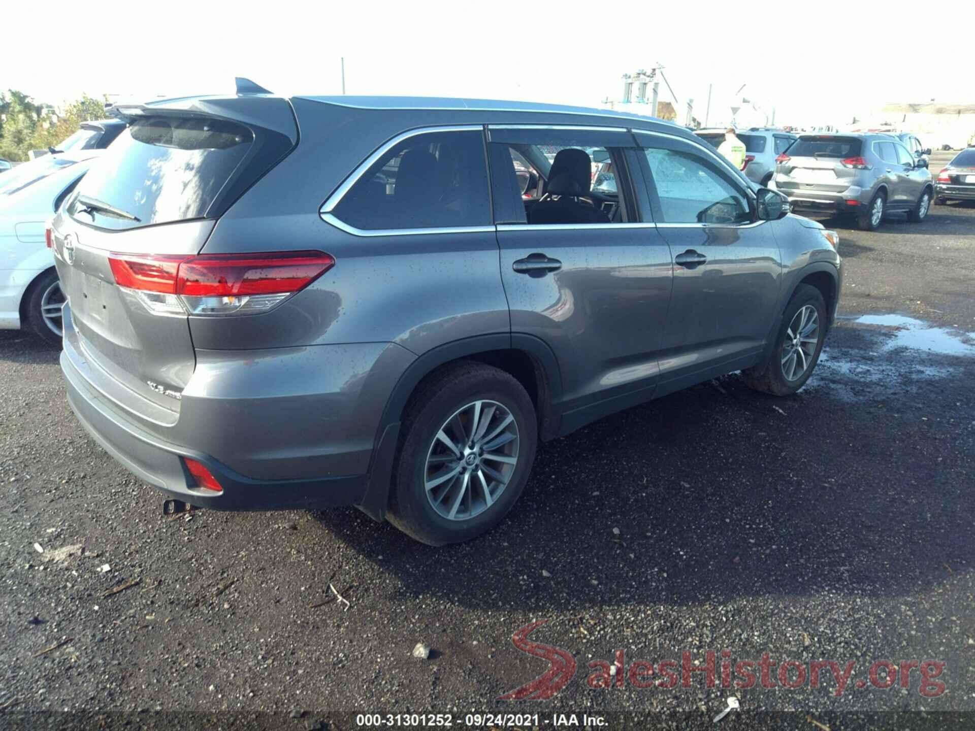 5TDJZRFH3KS622913 2019 TOYOTA HIGHLANDER