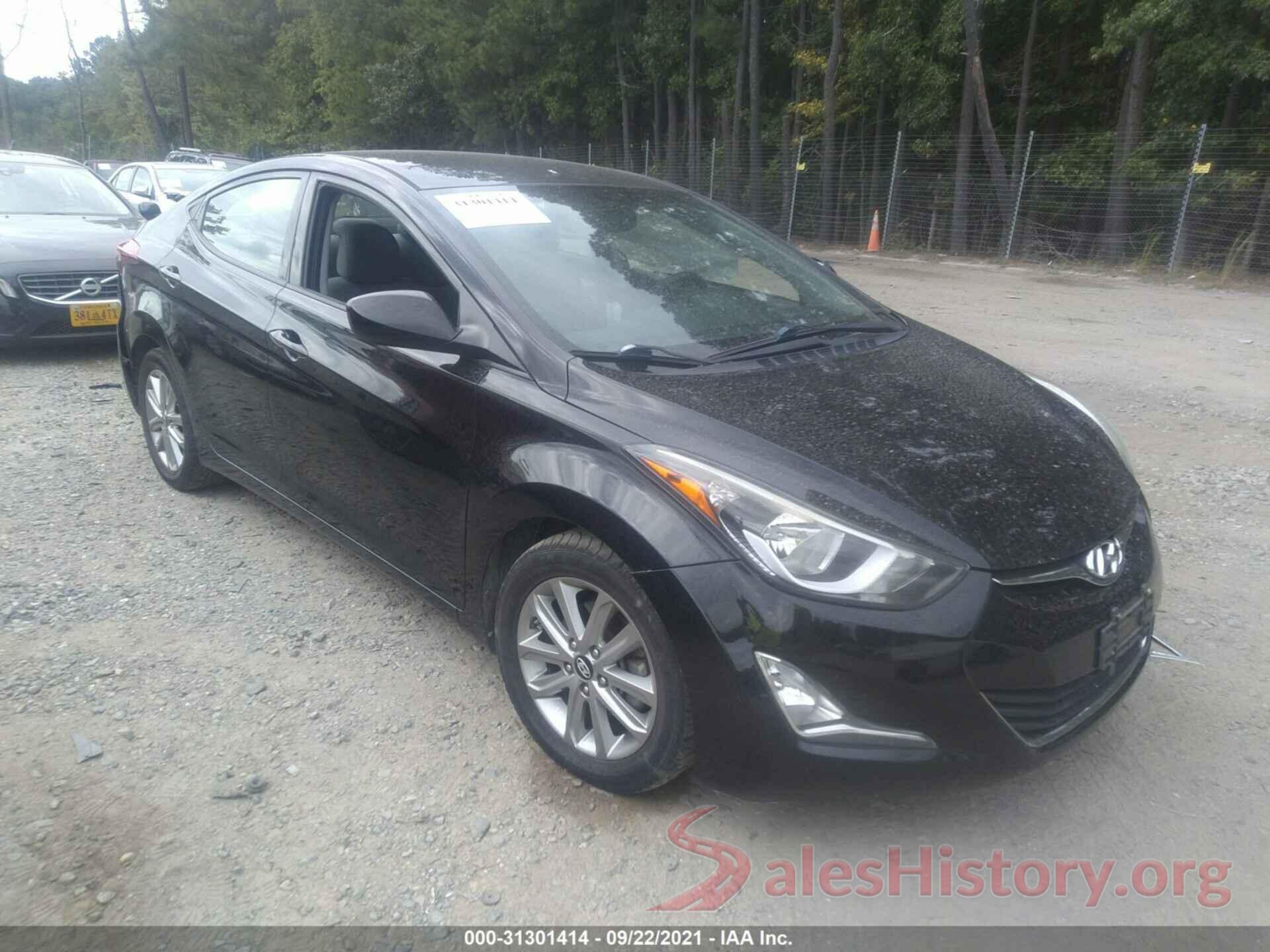 5NPDH4AE1GH698417 2016 HYUNDAI ELANTRA