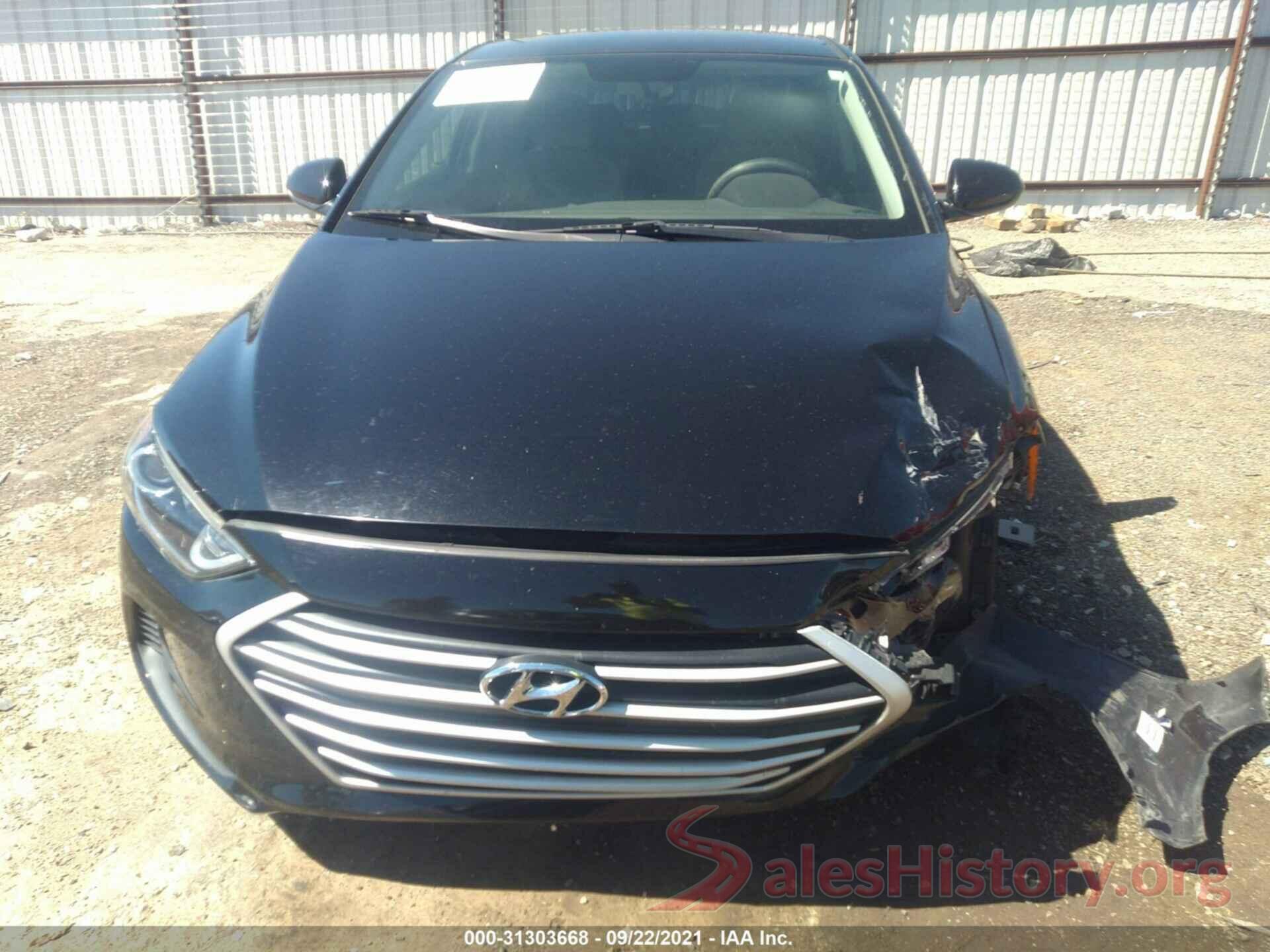 5NPD84LF6HH169844 2017 HYUNDAI ELANTRA