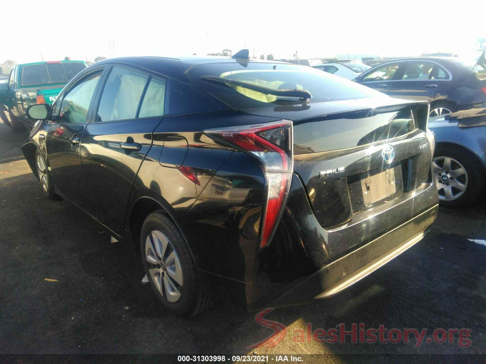 JTDKARFU4G3016618 2016 TOYOTA PRIUS