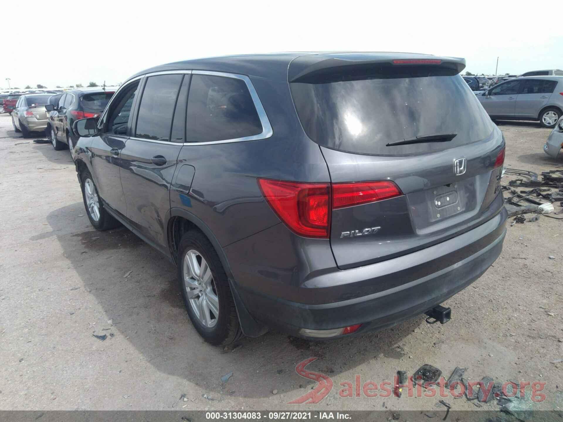 5FNYF5H15GB030800 2016 HONDA PILOT