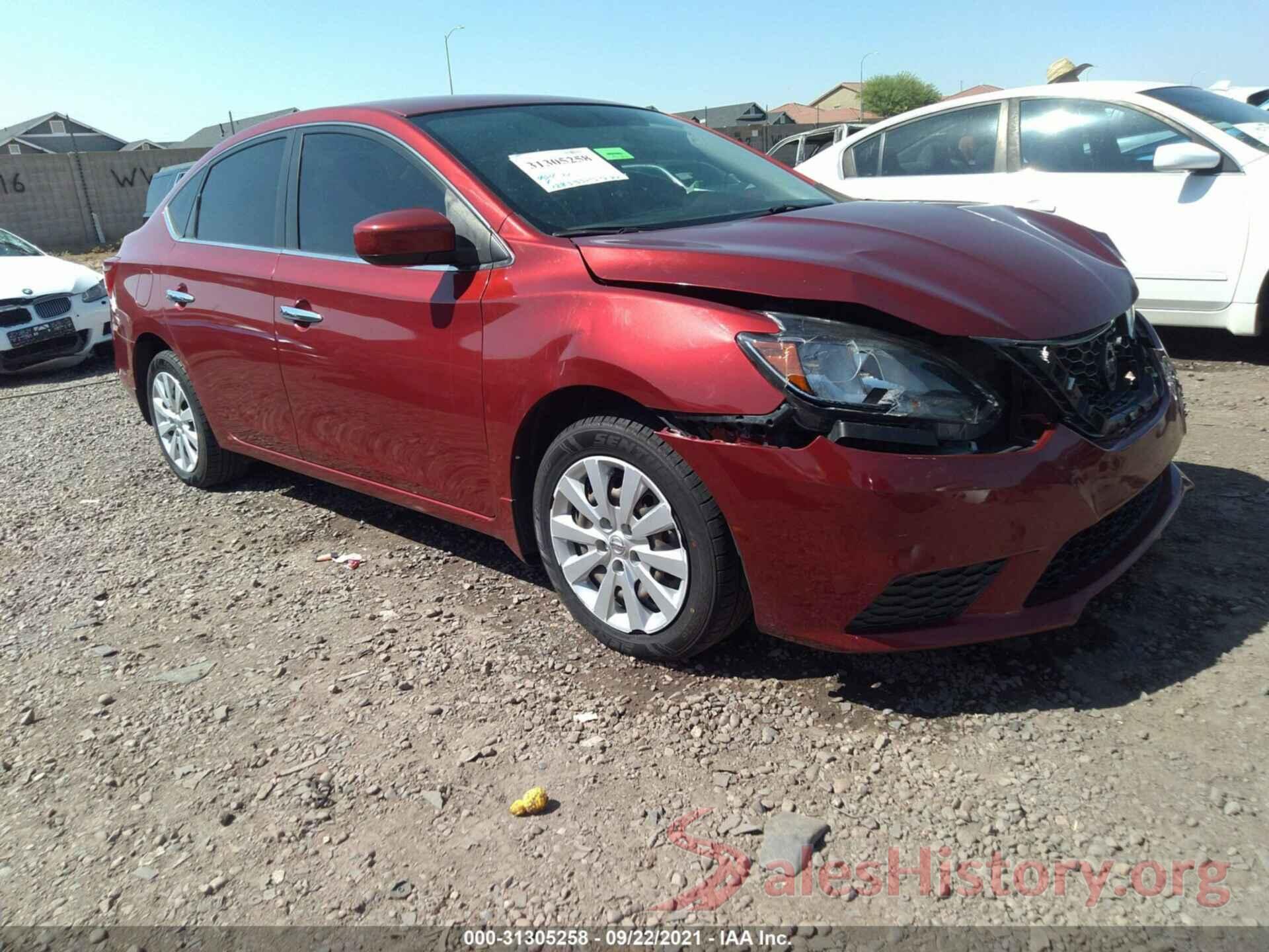 3N1AB7AP0HY242519 2017 NISSAN SENTRA