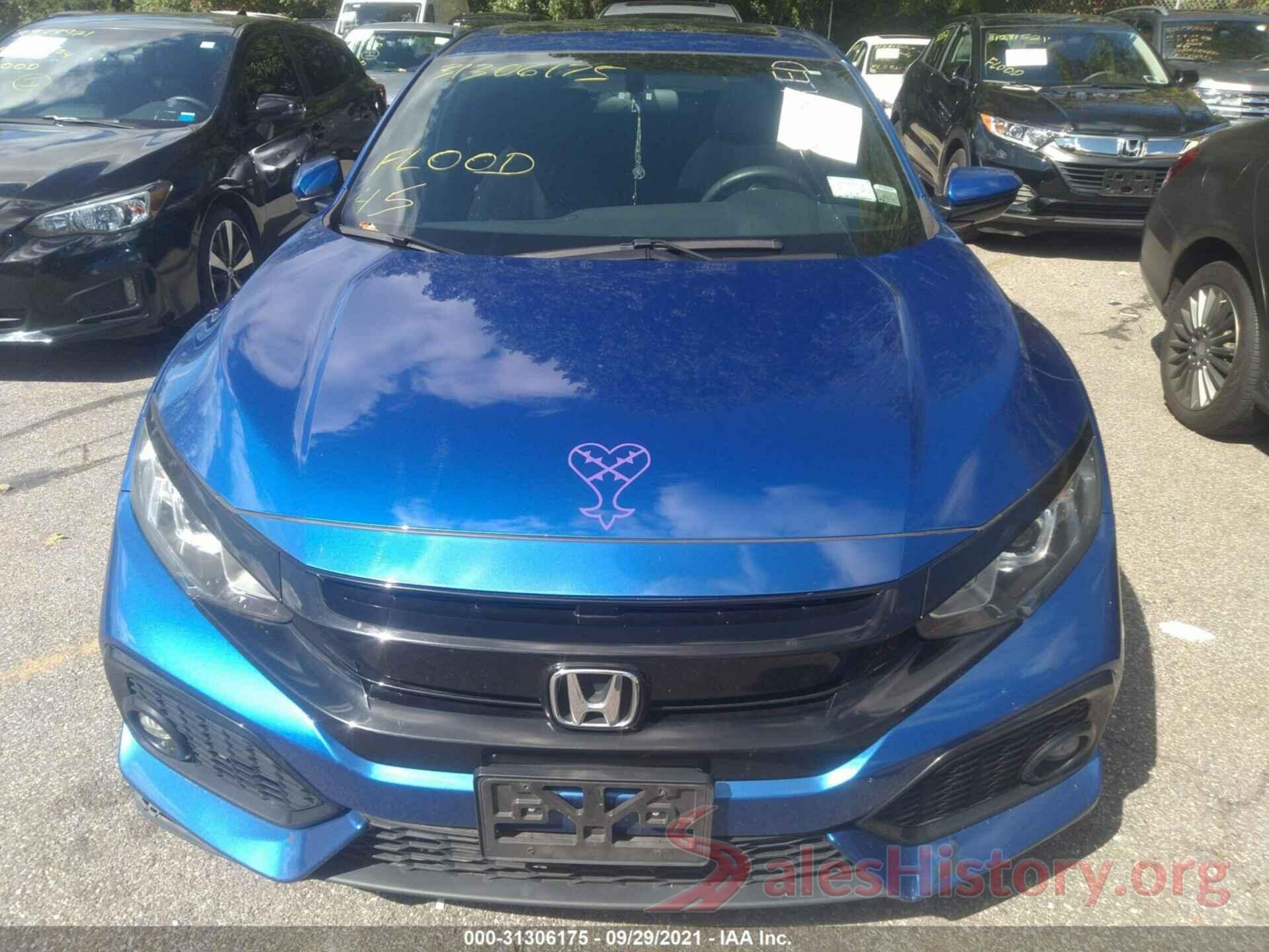 SHHFK7H57JU423592 2018 HONDA CIVIC HATCHBACK