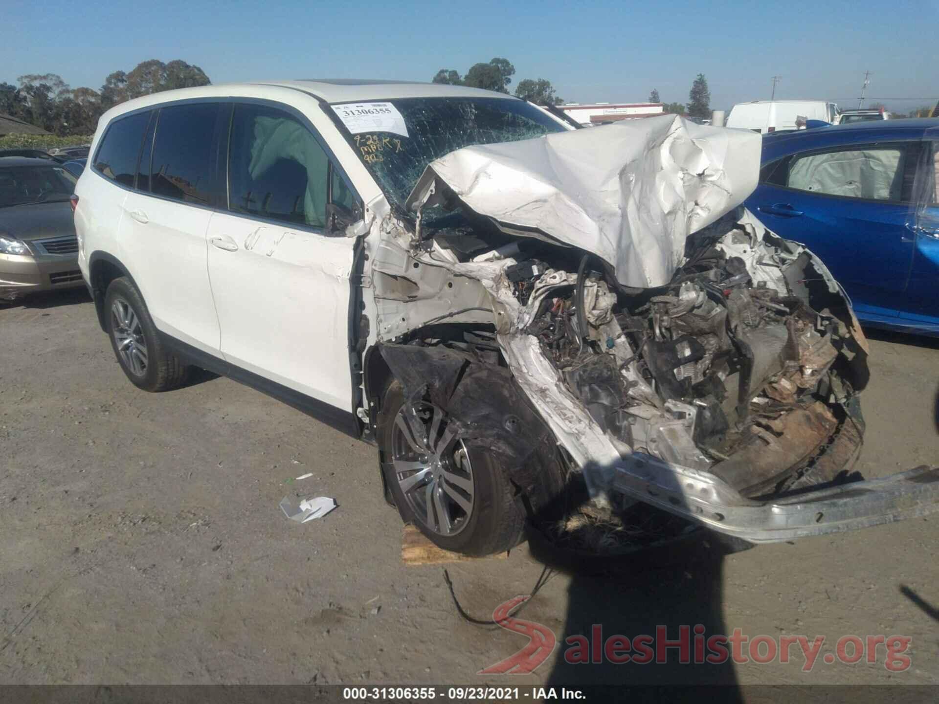 5FNYF6H86HB014366 2017 HONDA PILOT