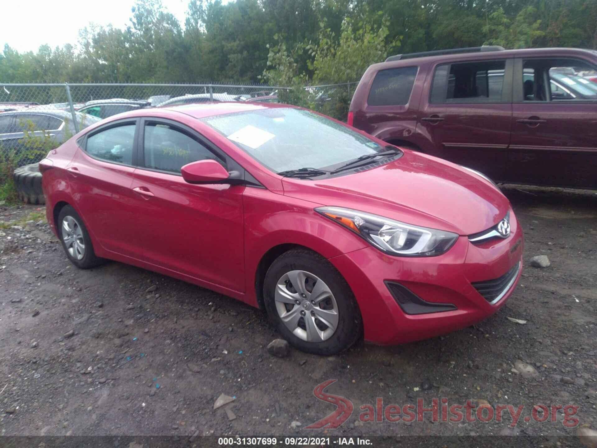 KMHDH4AE4GU517649 2016 HYUNDAI ELANTRA