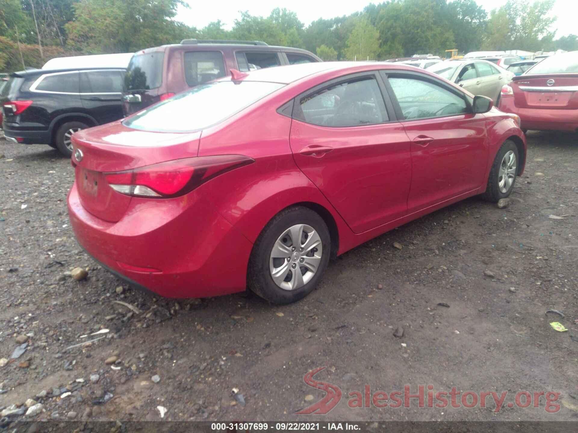 KMHDH4AE4GU517649 2016 HYUNDAI ELANTRA