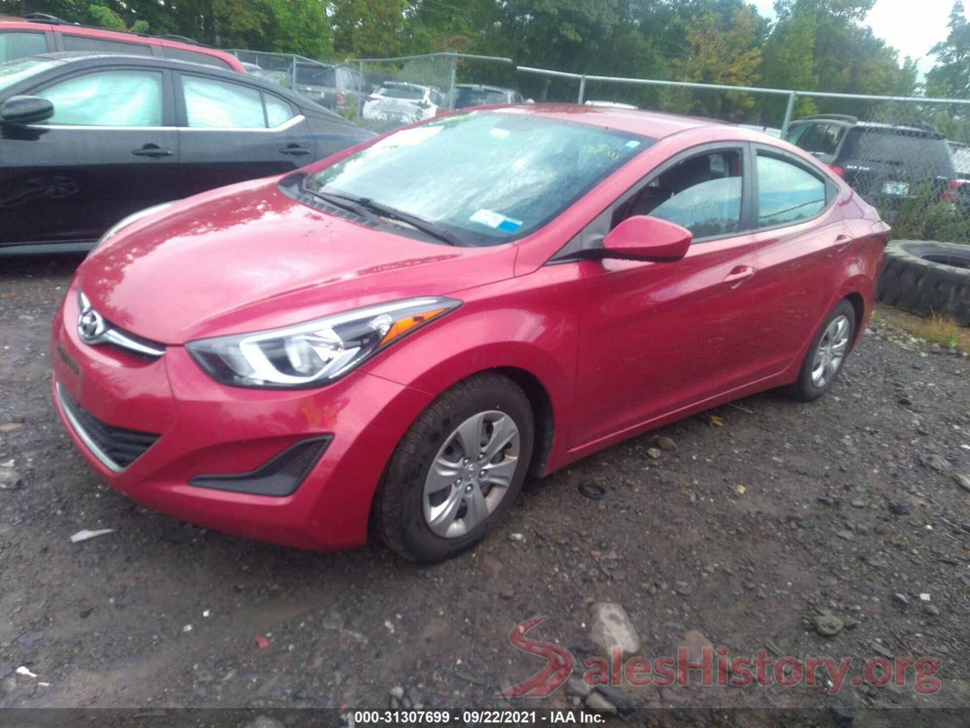 KMHDH4AE4GU517649 2016 HYUNDAI ELANTRA