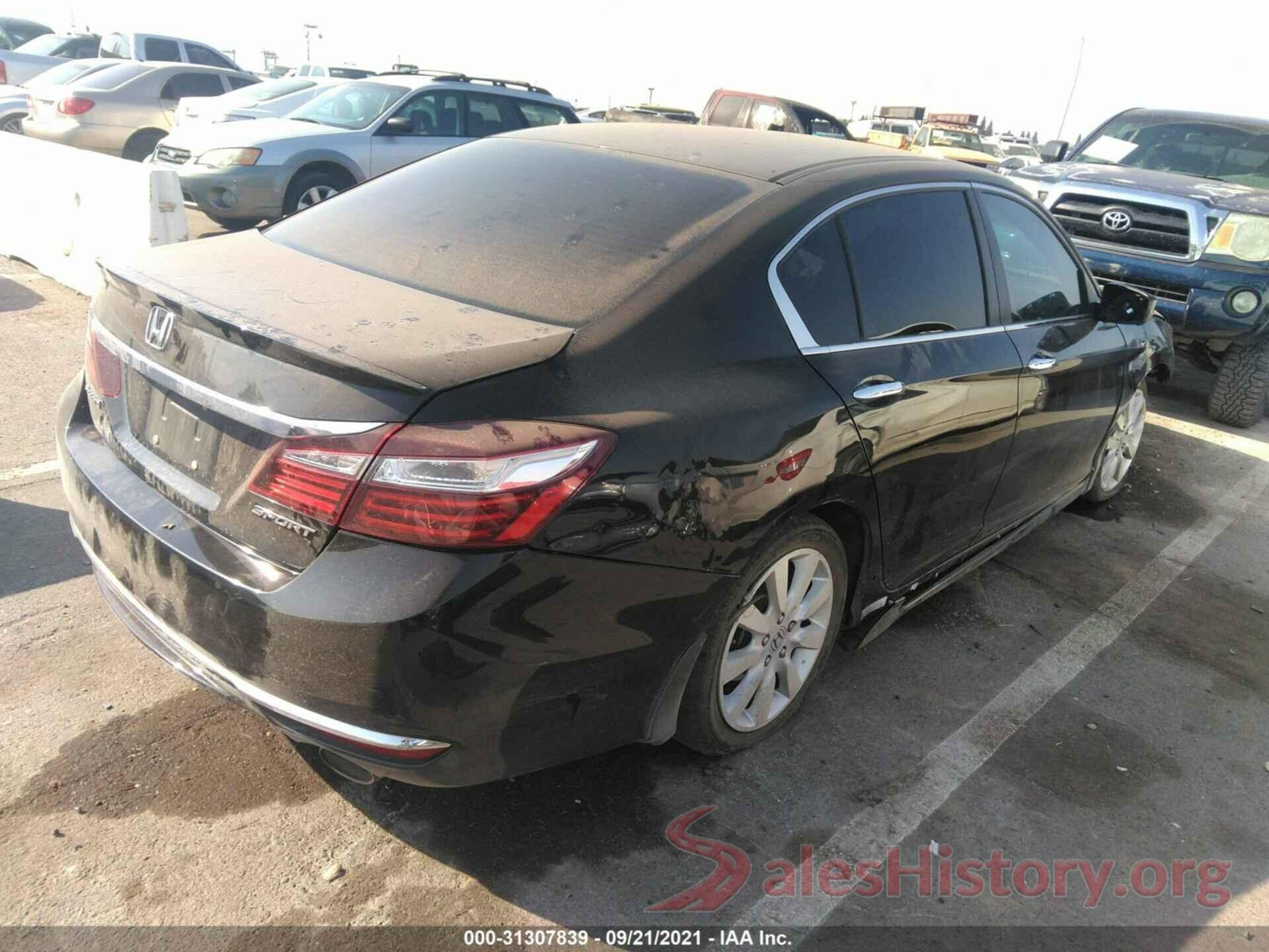 1HGCR2F50GA187635 2016 HONDA ACCORD SEDAN