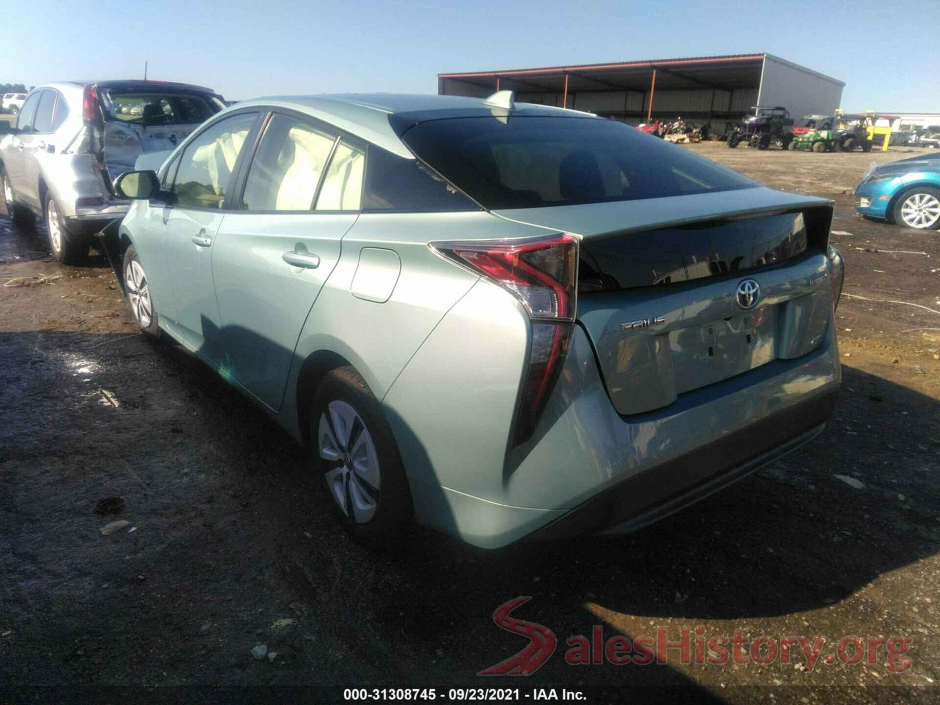 JTDKARFU9G3027288 2016 TOYOTA PRIUS