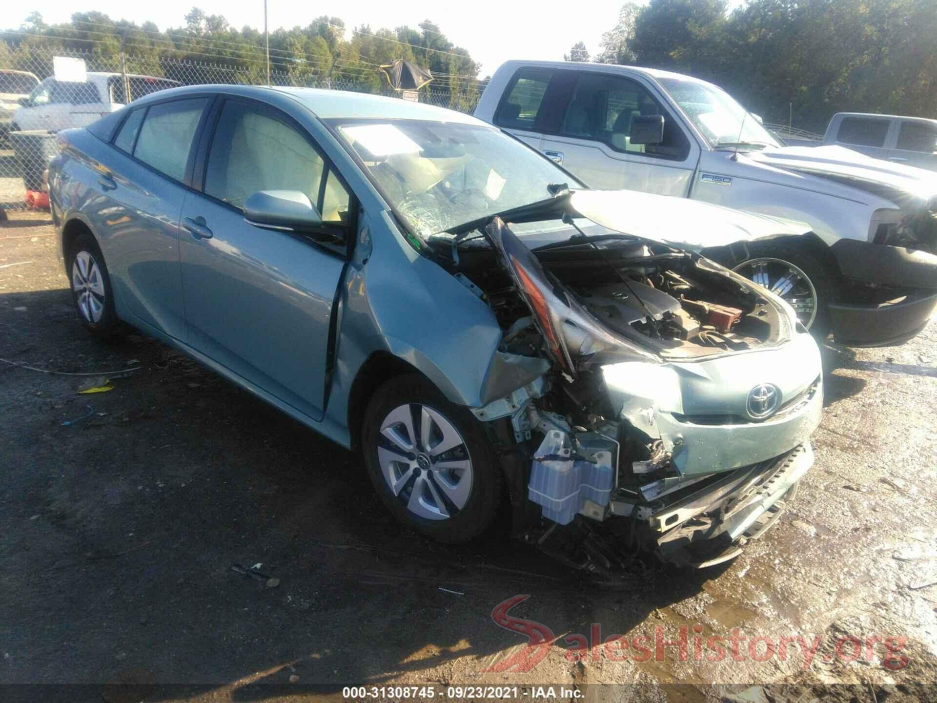 JTDKARFU9G3027288 2016 TOYOTA PRIUS