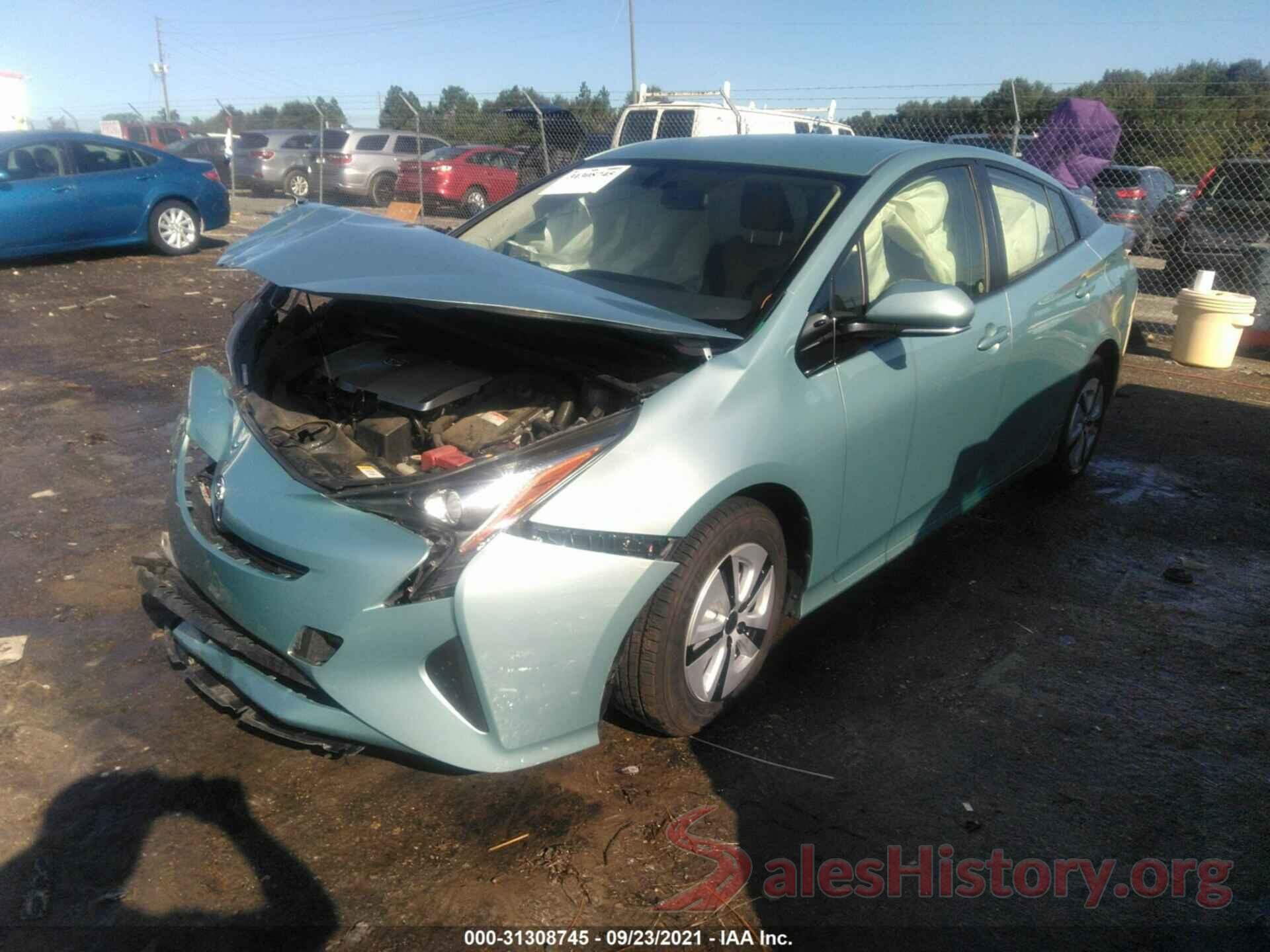 JTDKARFU9G3027288 2016 TOYOTA PRIUS