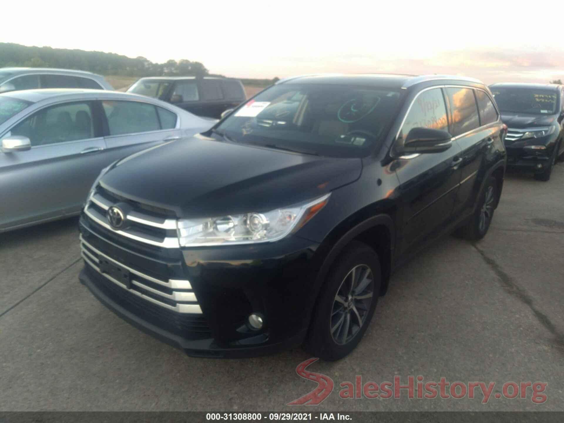 5TDJZRFH8KS707973 2019 TOYOTA HIGHLANDER