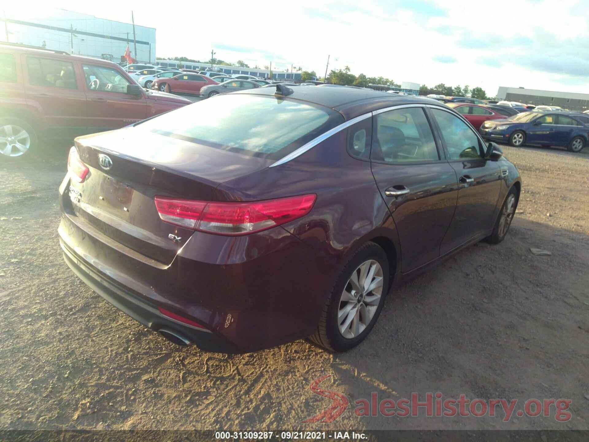 5XXGU4L38GG071780 2016 KIA OPTIMA