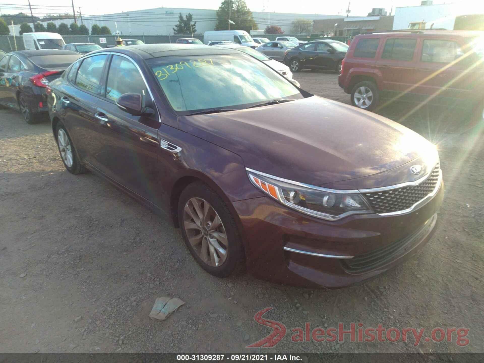 5XXGU4L38GG071780 2016 KIA OPTIMA