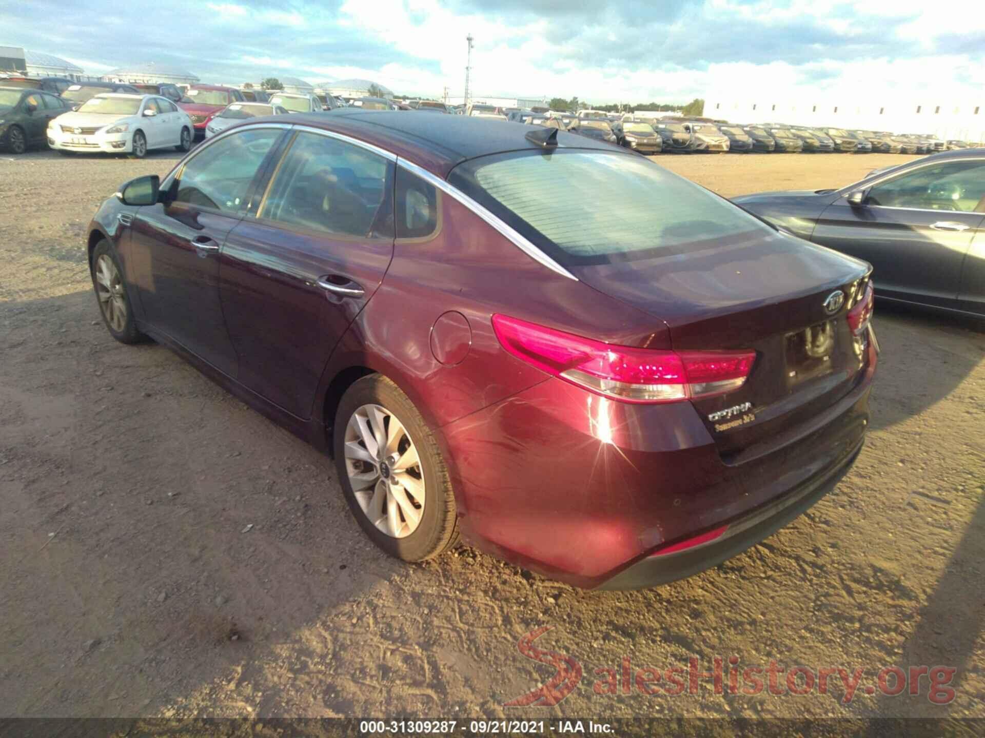 5XXGU4L38GG071780 2016 KIA OPTIMA