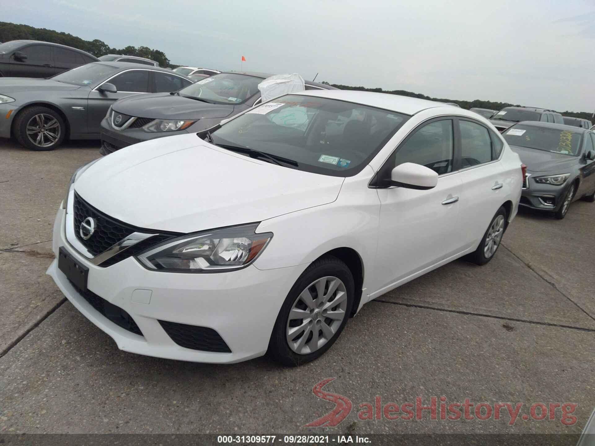 3N1AB7APXKY238808 2019 NISSAN SENTRA