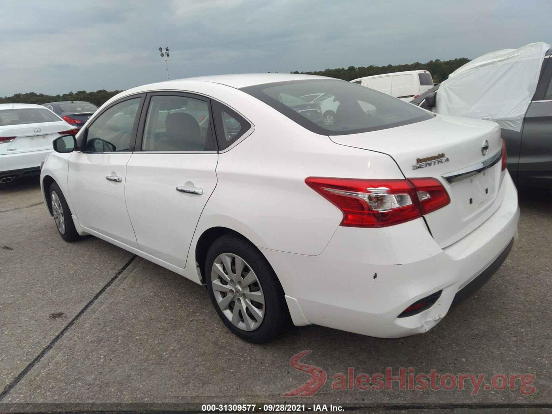 3N1AB7APXKY238808 2019 NISSAN SENTRA