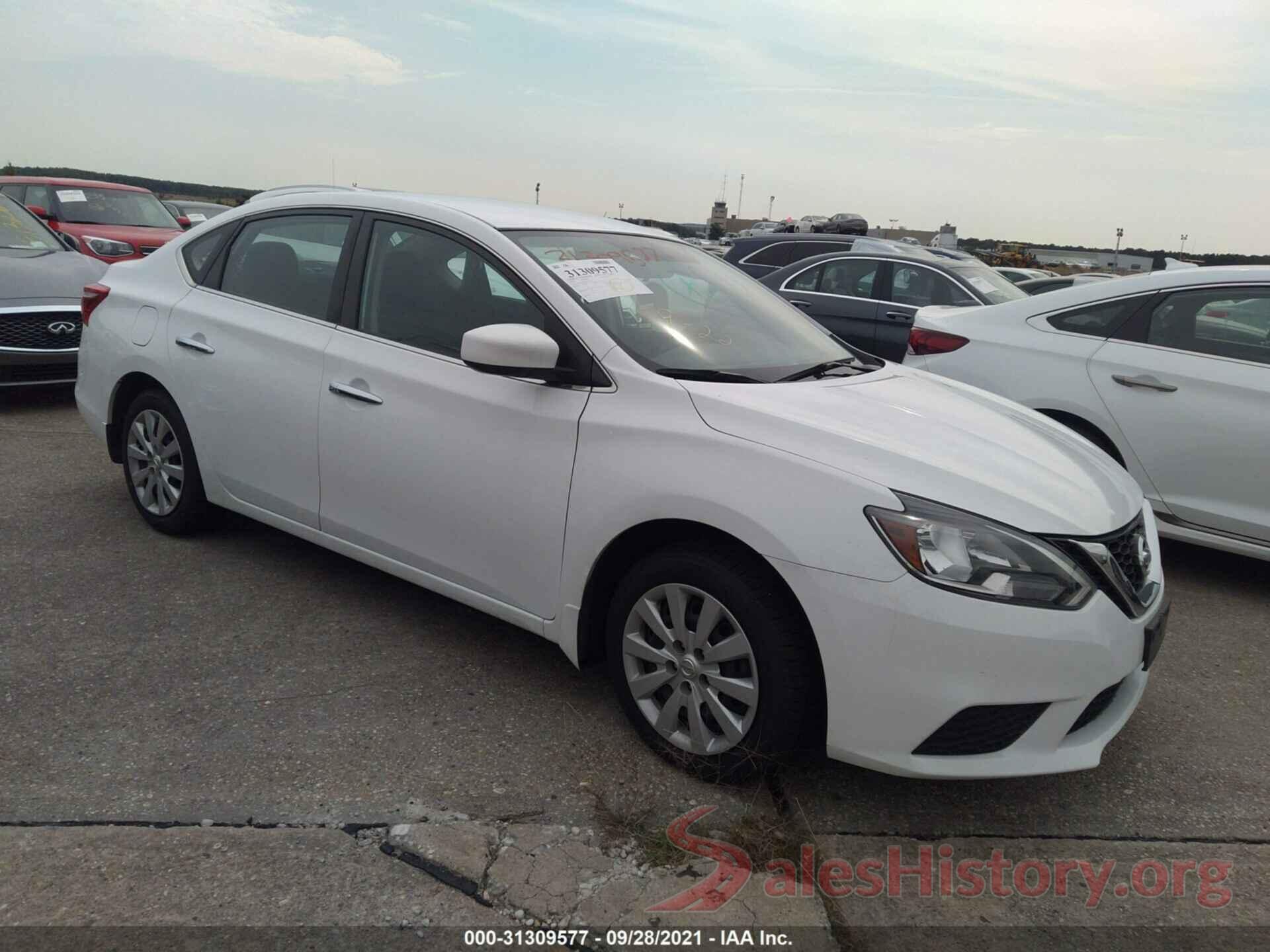 3N1AB7APXKY238808 2019 NISSAN SENTRA