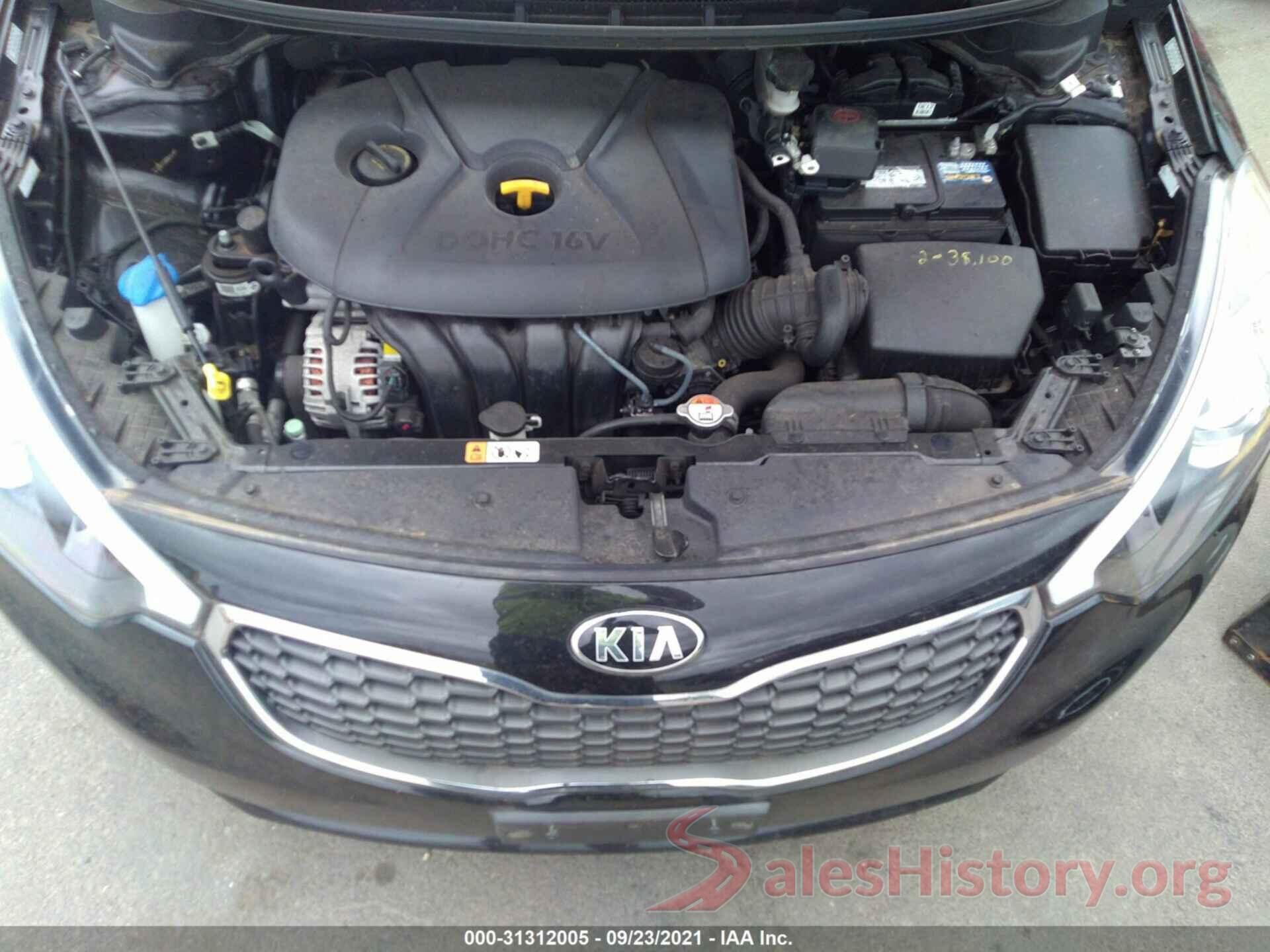 KNAFK4A66G5531406 2016 KIA FORTE